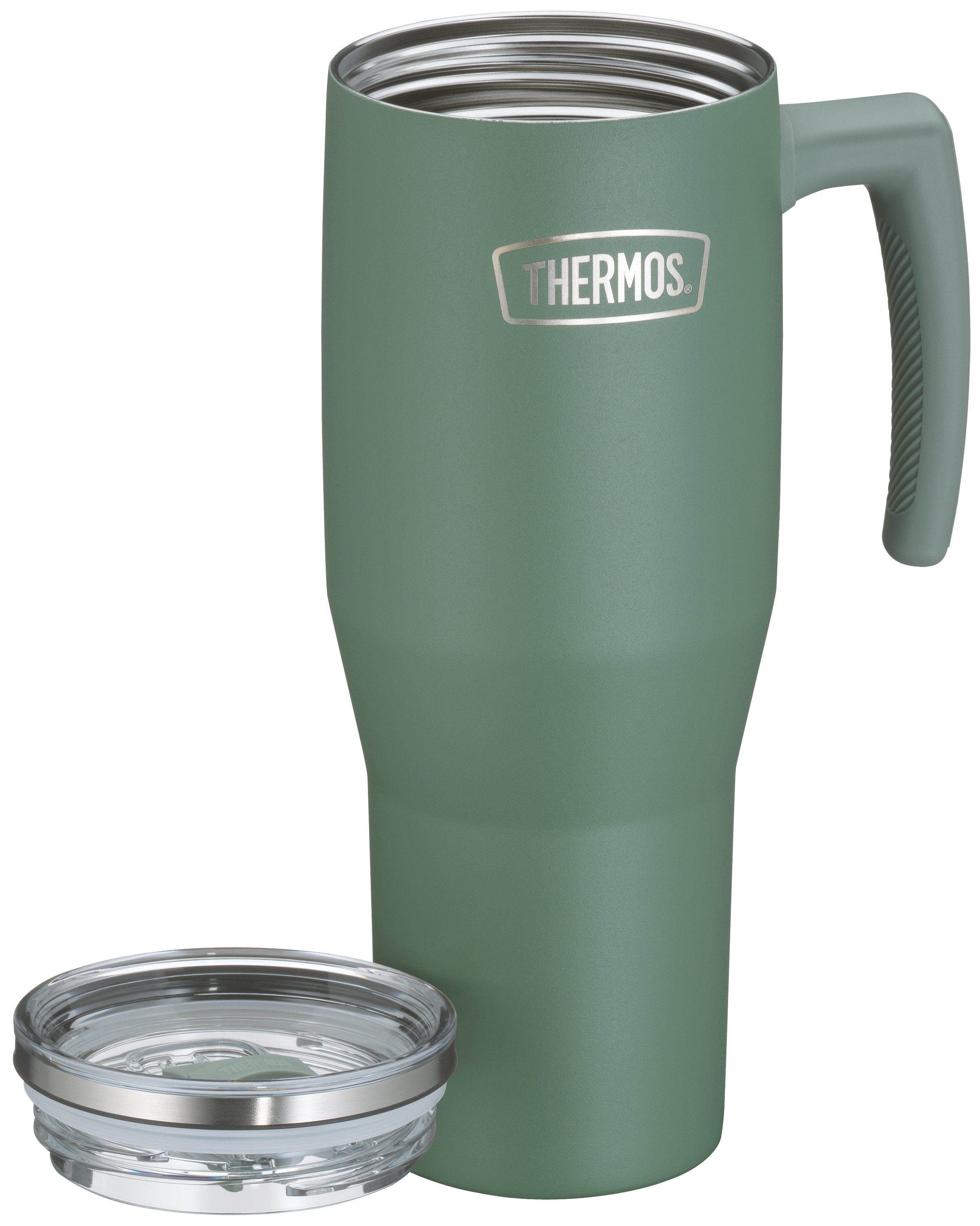 THERMOS Thermobecher »REFRESHING SERIES ISOLIERTRINKBECHER mit Strohhalm«, (1 tlg.), 1,10l, 6h heiß & 6h kalt, mit Griff