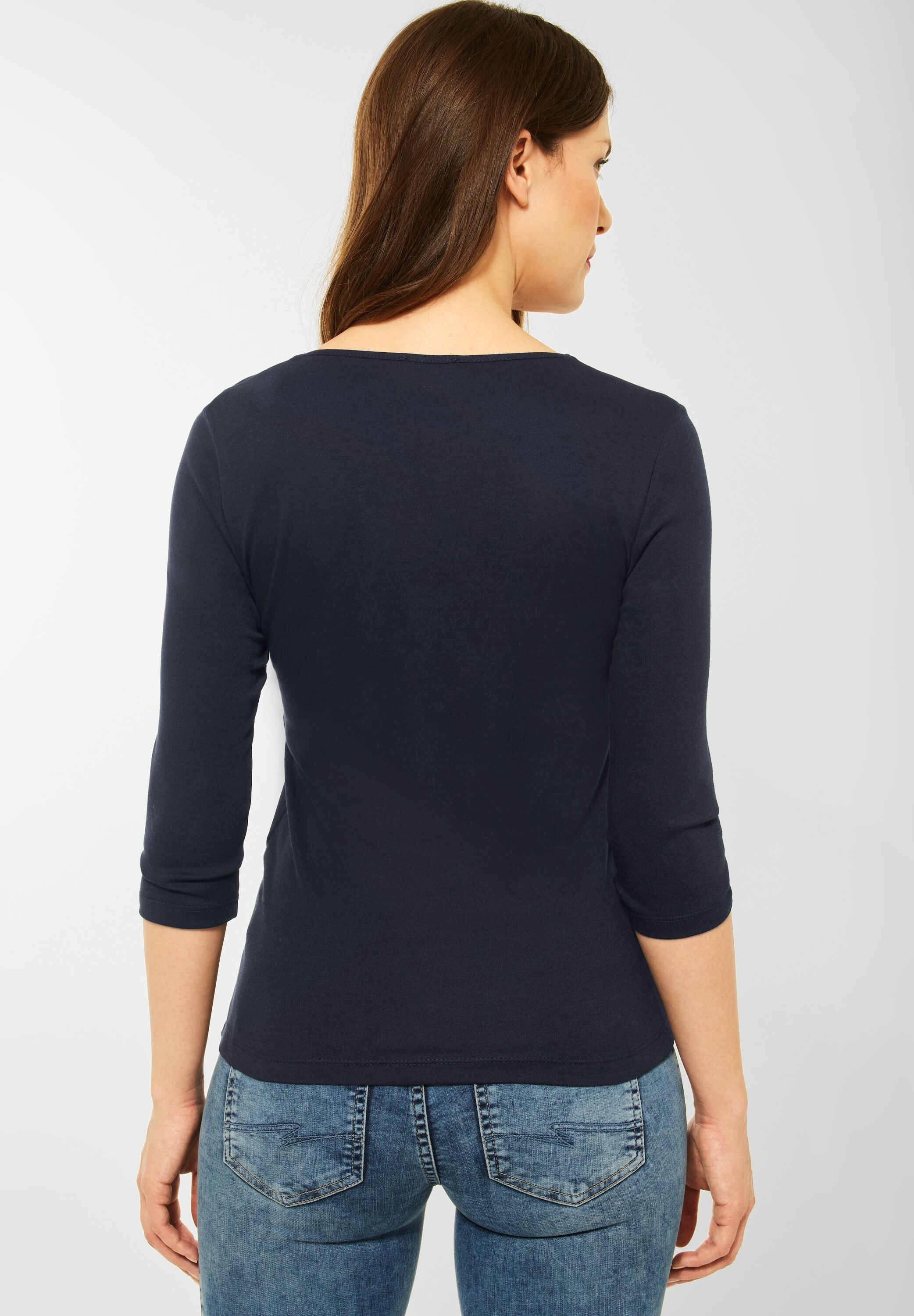STREET ONE 3/4-Arm-Shirt, mit Rundhalsausschnitt günstig online kaufen