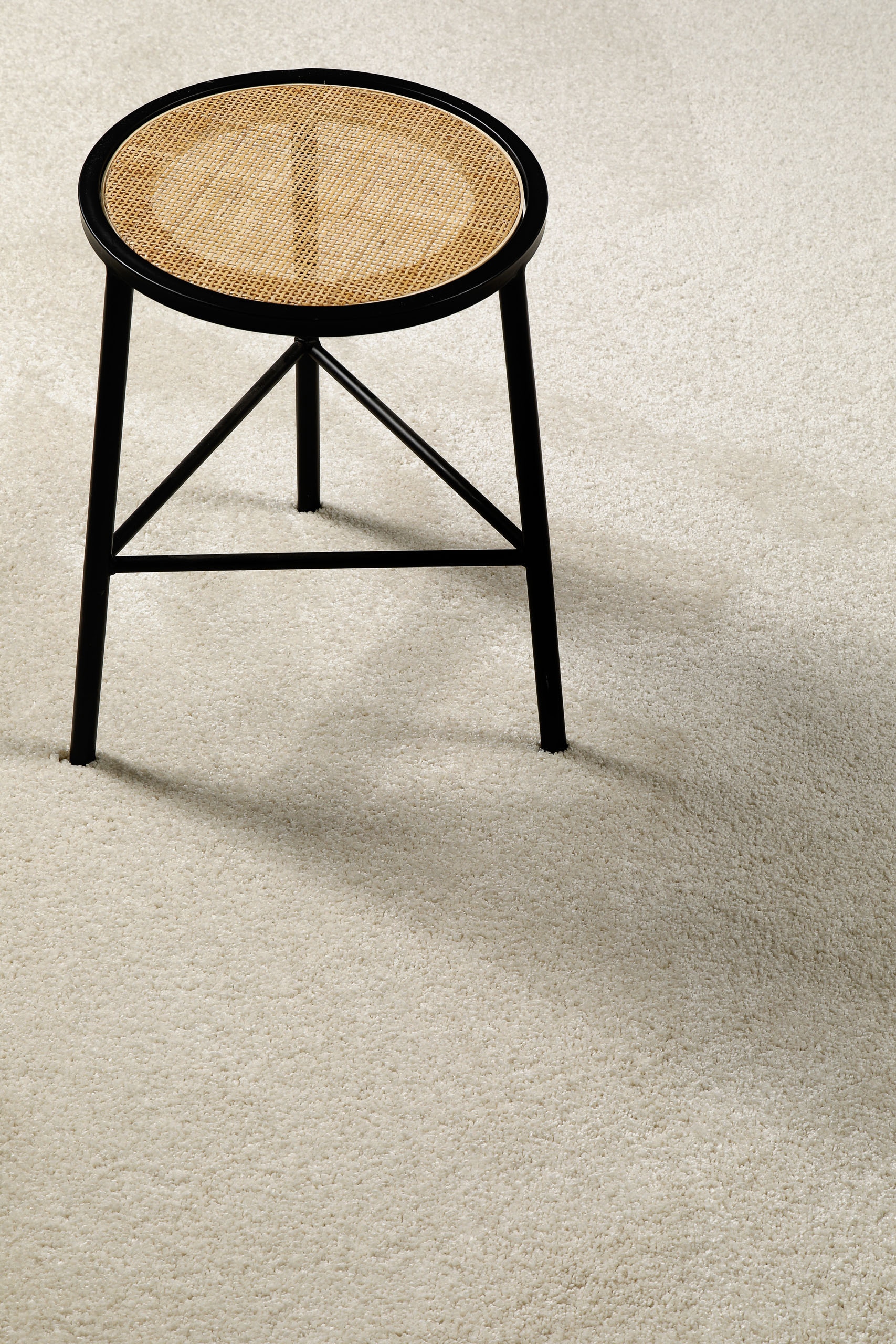 Wecon home Hochflor-Teppich »Manta«, quadratisch, 25 mm Höhe, Langflor, maschinell gewebt, robust, Wohn- & Schlafzimmer, uni