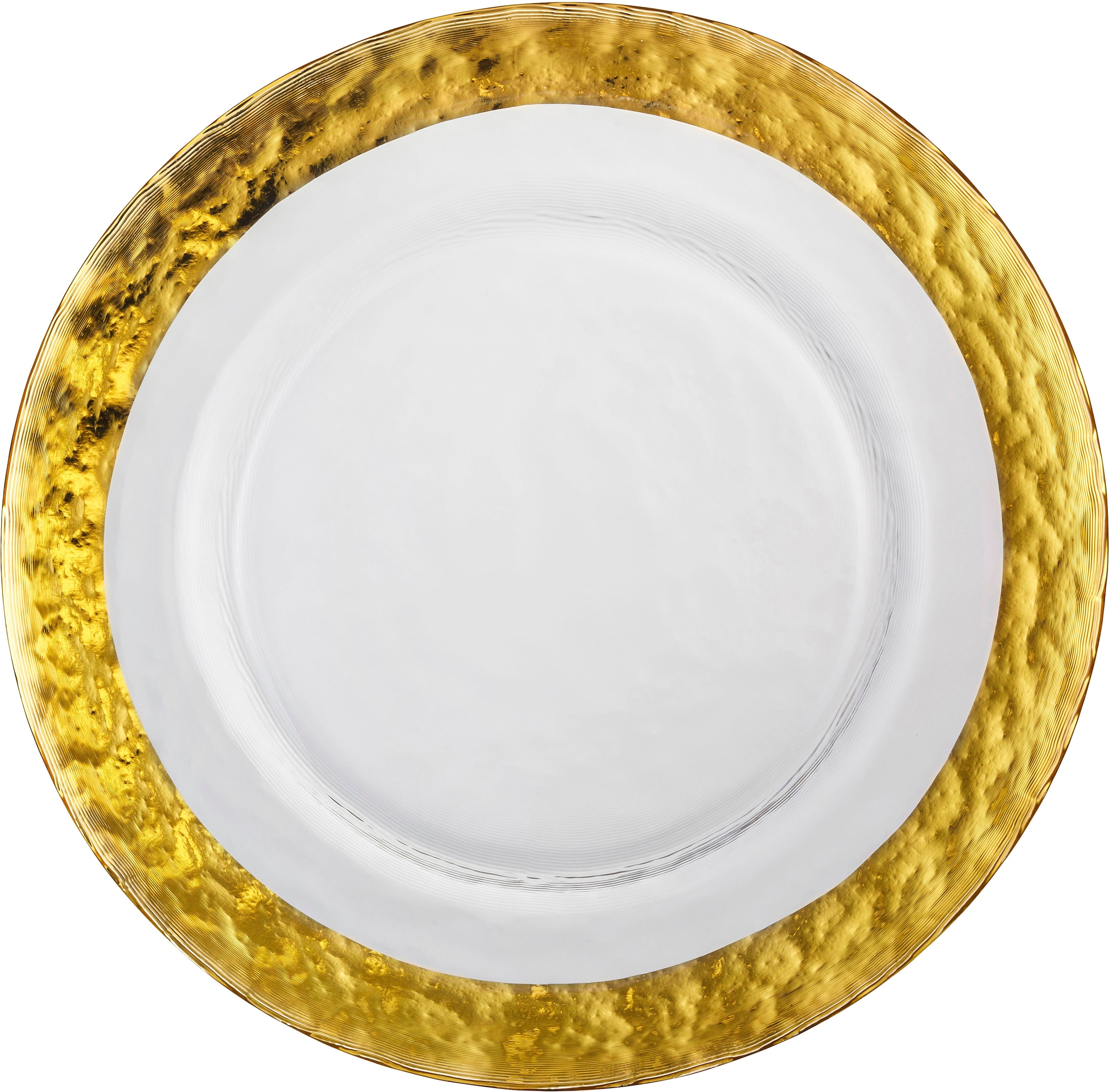 Eisch Platzteller »COLOMBO GOLD«, (1 tlg.), veredelt mit 24karätigem Gold,  Handarbeit, Ø 34 cm | BAUR