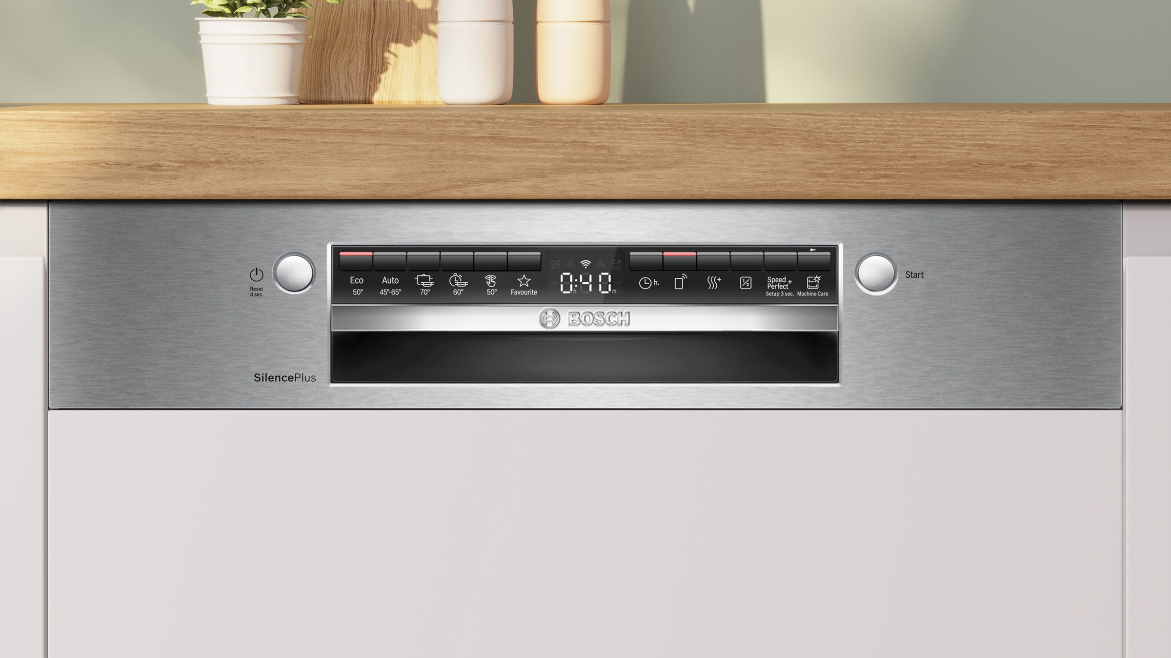 BOSCH teilintegrierbarer Geschirrspüler Serie 4 »SMI4EBS28E«, 13 Maßgedecke