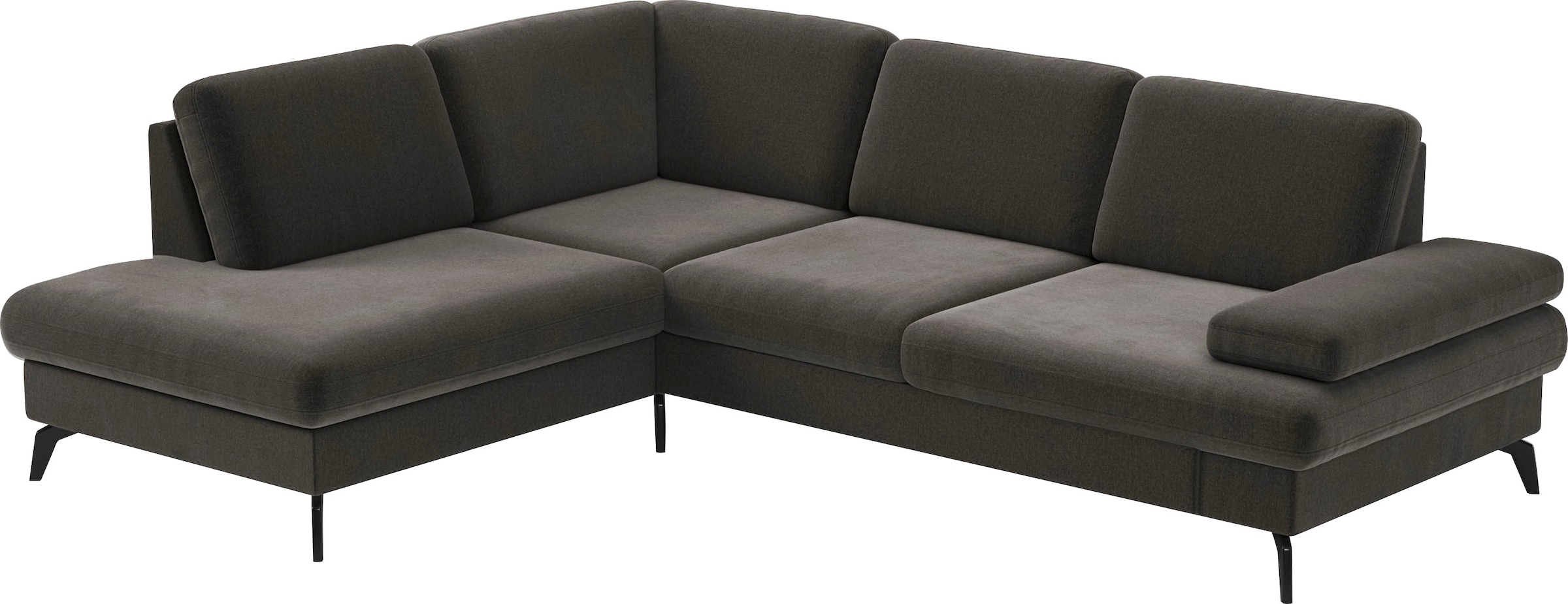 sit&more Ecksofa »Morris L-Form, inkl. Sitztiefenverstellung« wahlweise mit Armteilverstellung, Bettfunktion & Bettkasten