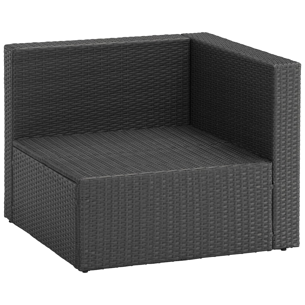 KONIFERA Gartenlounge-Set »Malta«, (25 tlg.), Ecklounge, Sessel, Tisch 69x69 cm, mit GRATIS-Zugabe: 1 zweiter Tisch