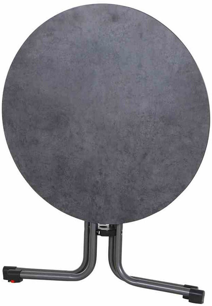 Siena Garden Gartensessel »Lane Sessel taupe 2er Set mit Tisch« Set, 2 Stk. tlg. 2 x Stapelsessel + Tisch Sola Ø 80 cm