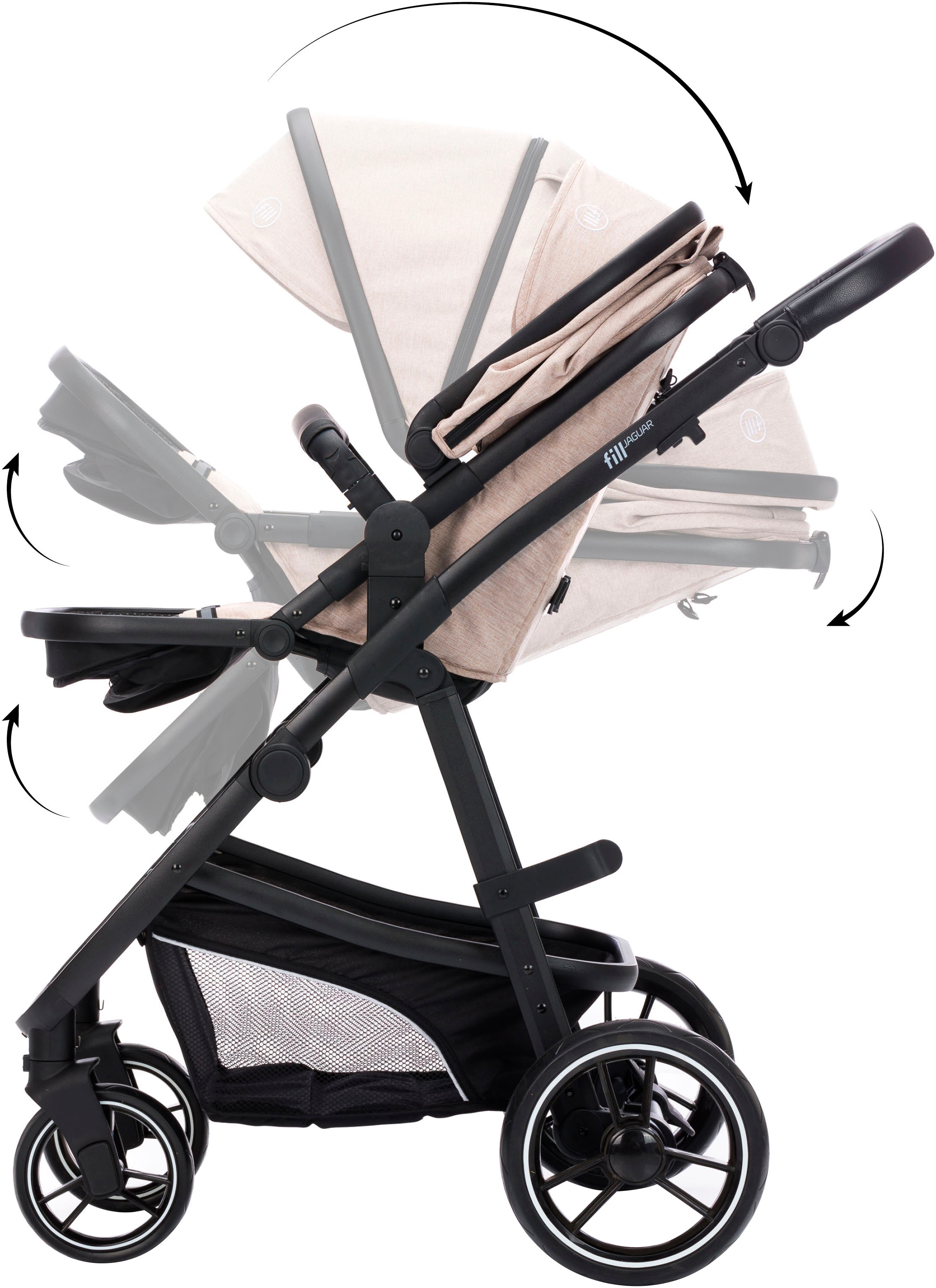 Fillikid Kombi-Kinderwagen »Jaguar«, 22 kg
