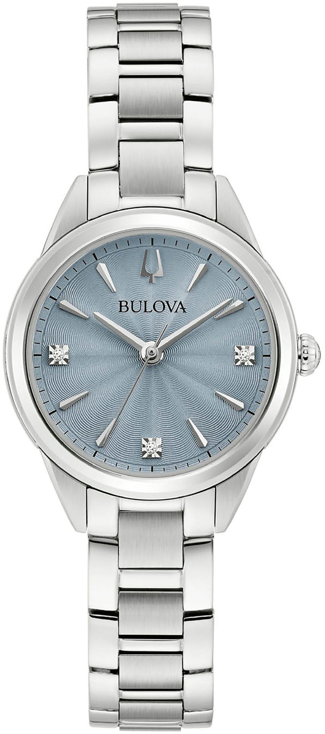 Bulova Quarzuhr Armbanduhr Damenuhr Edelstahl...