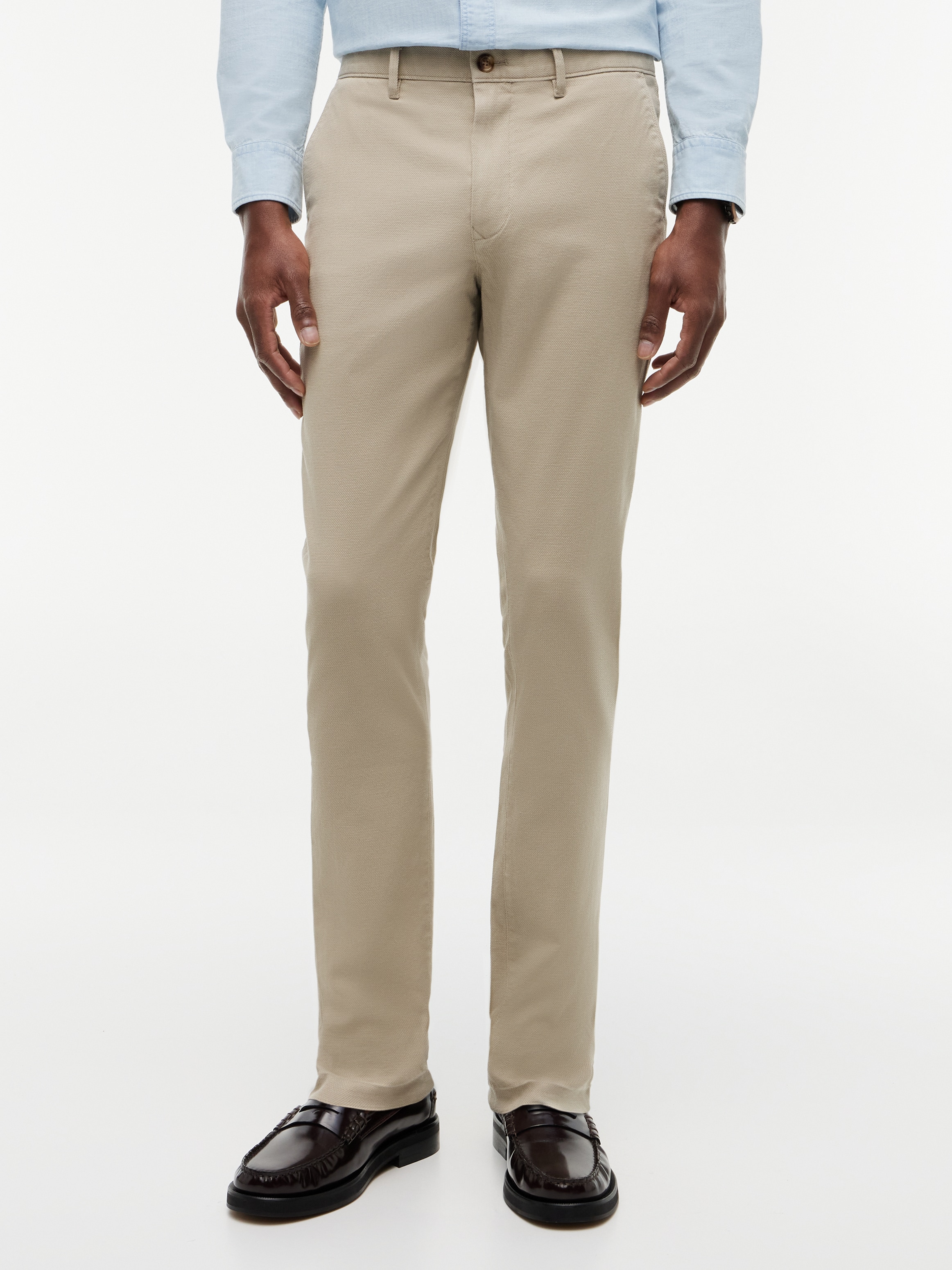 Tommy Hilfiger Chinohose "BLEECKER OPEN STRUCTURE" aus Stretch-Baumwolle, Slim Fit
