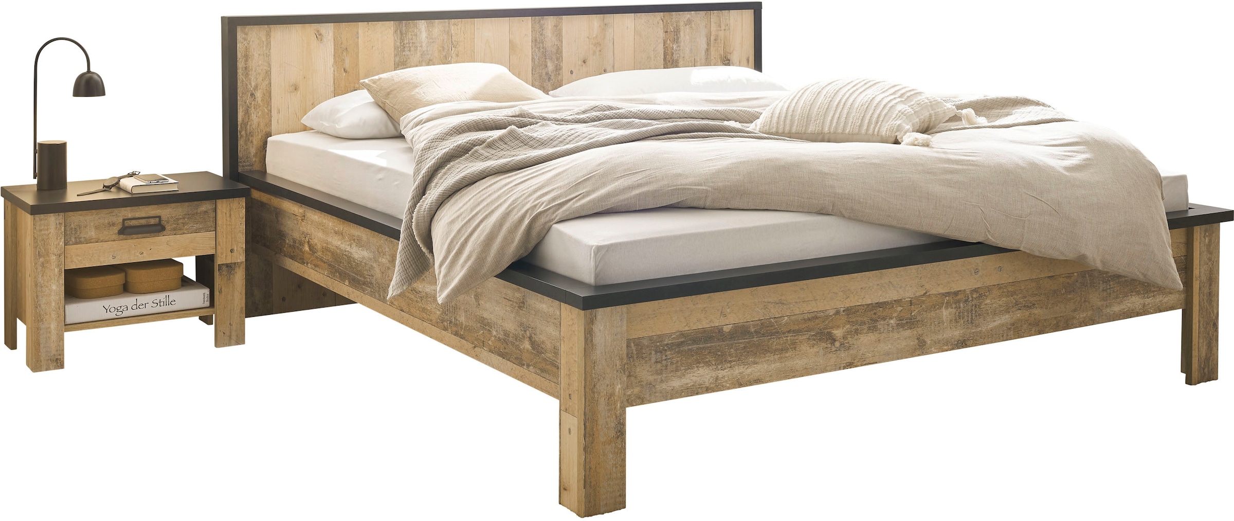 Home affaire Bettanlage "SHERWOOD" 3 Stk. tlg. Liegefläche Bett 180x200cm, günstig online kaufen