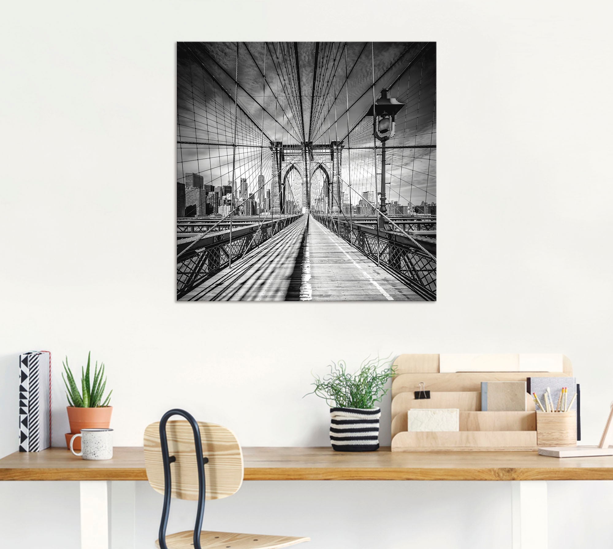 Artland Wandbild »New York City Brooklyn Bridge«, Amerika, (1 St.), als  Alubild, Leinwandbild, Wandaufkleber oder Poster in versch. Größen  bestellen | BAUR