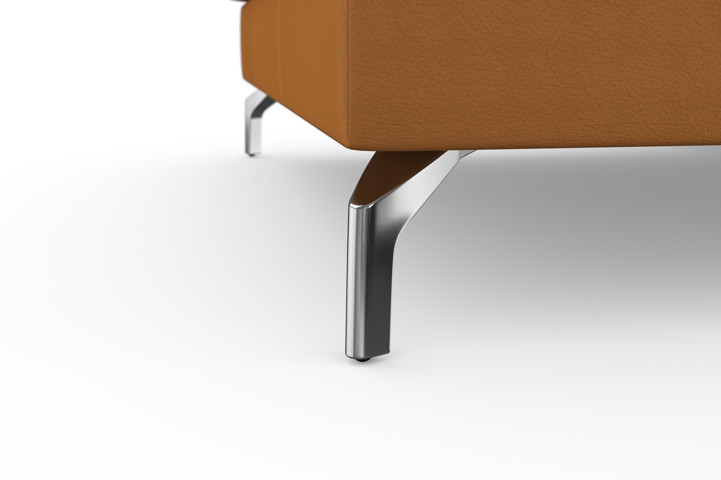 sit&more Ecksofa »Bendigo L-Form«, inklusive Sitztiefenverstellung, Bodenfreiheit 12 cm, in 2 Fußfarben