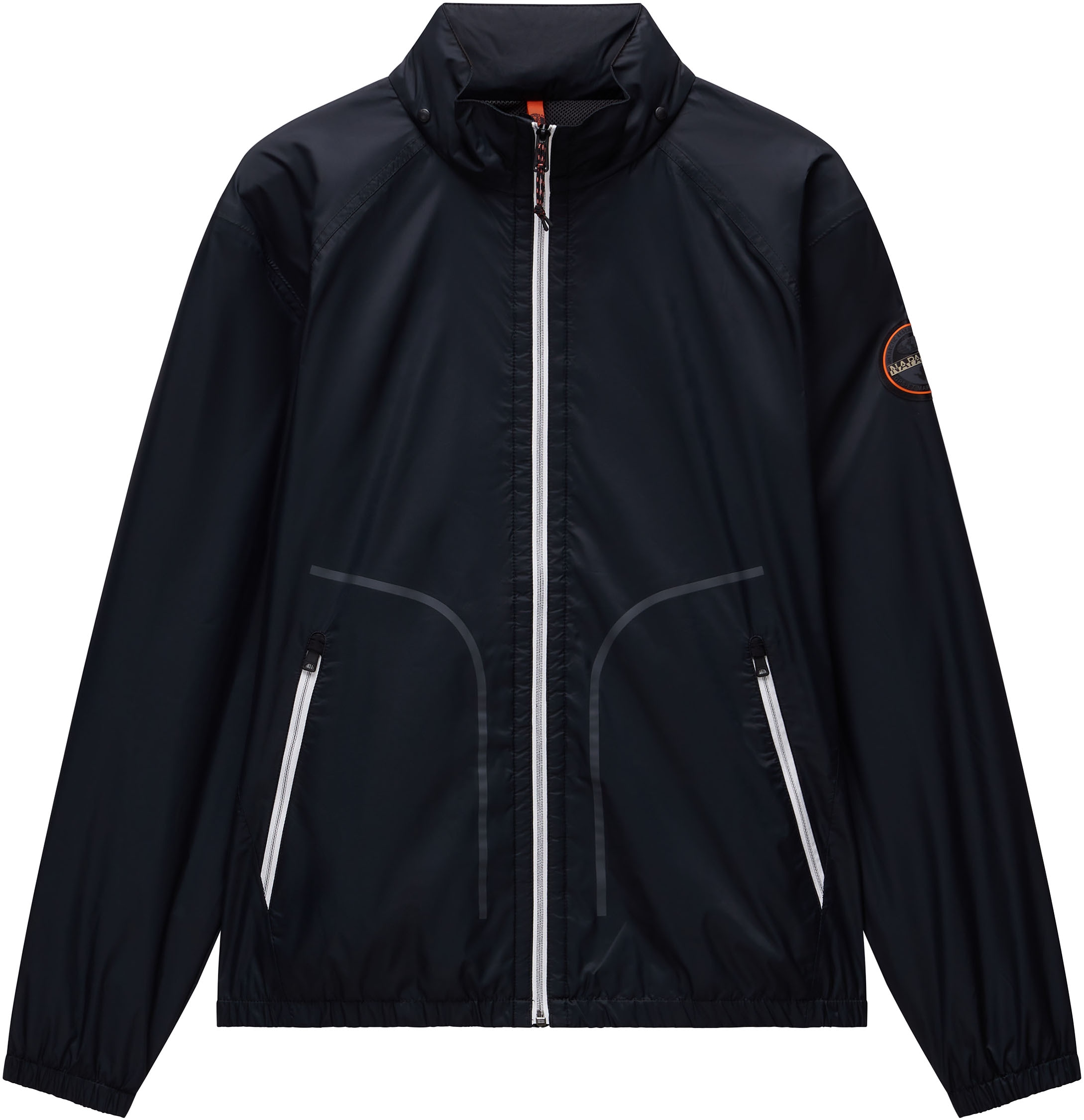 Napapijri Windbreaker »A-CLOUDY 041 BLACK«, mit Kapuze, Mit Gummizug im Saum; mit Stehkragen