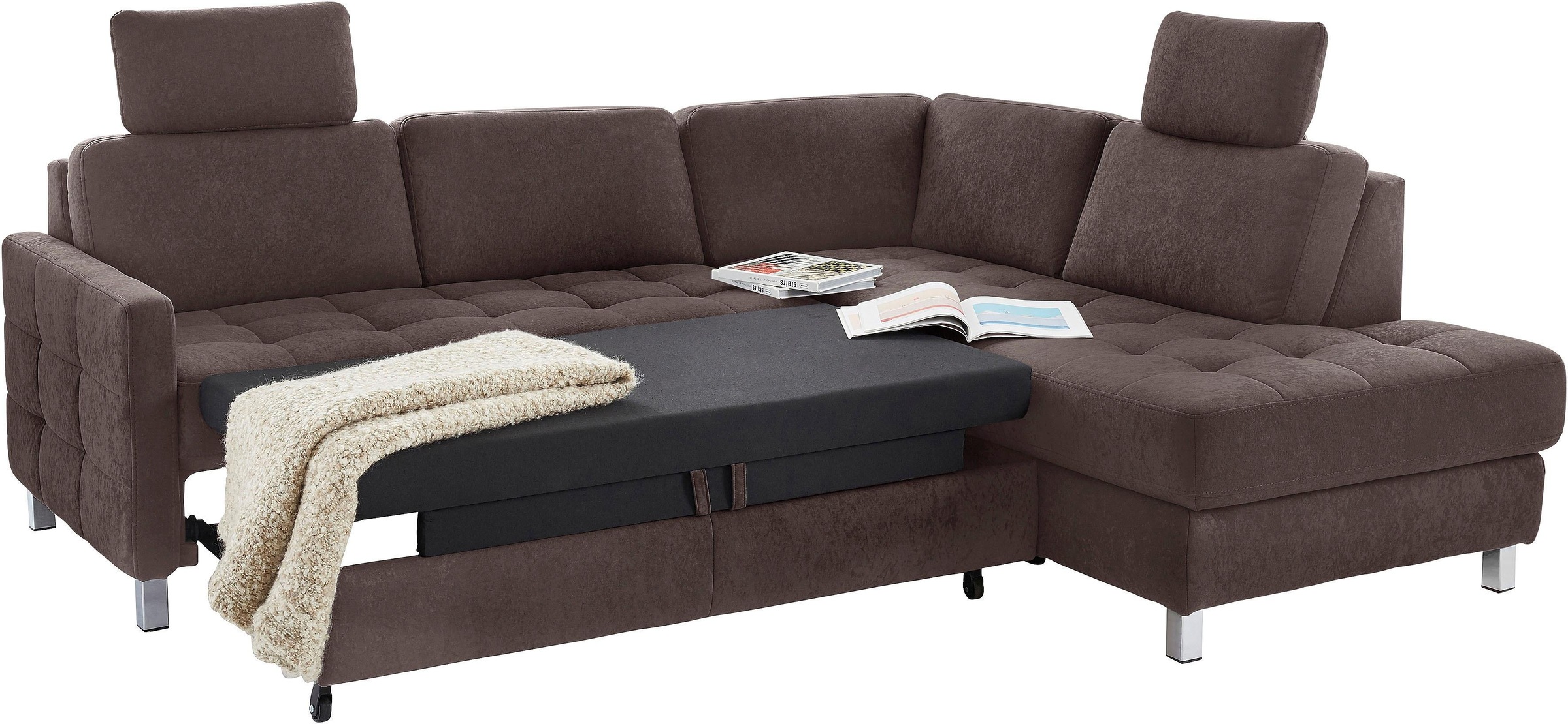 sit&more Ecksofa "Pablo L-Form" wahlweise mit Bettfunktion günstig online kaufen