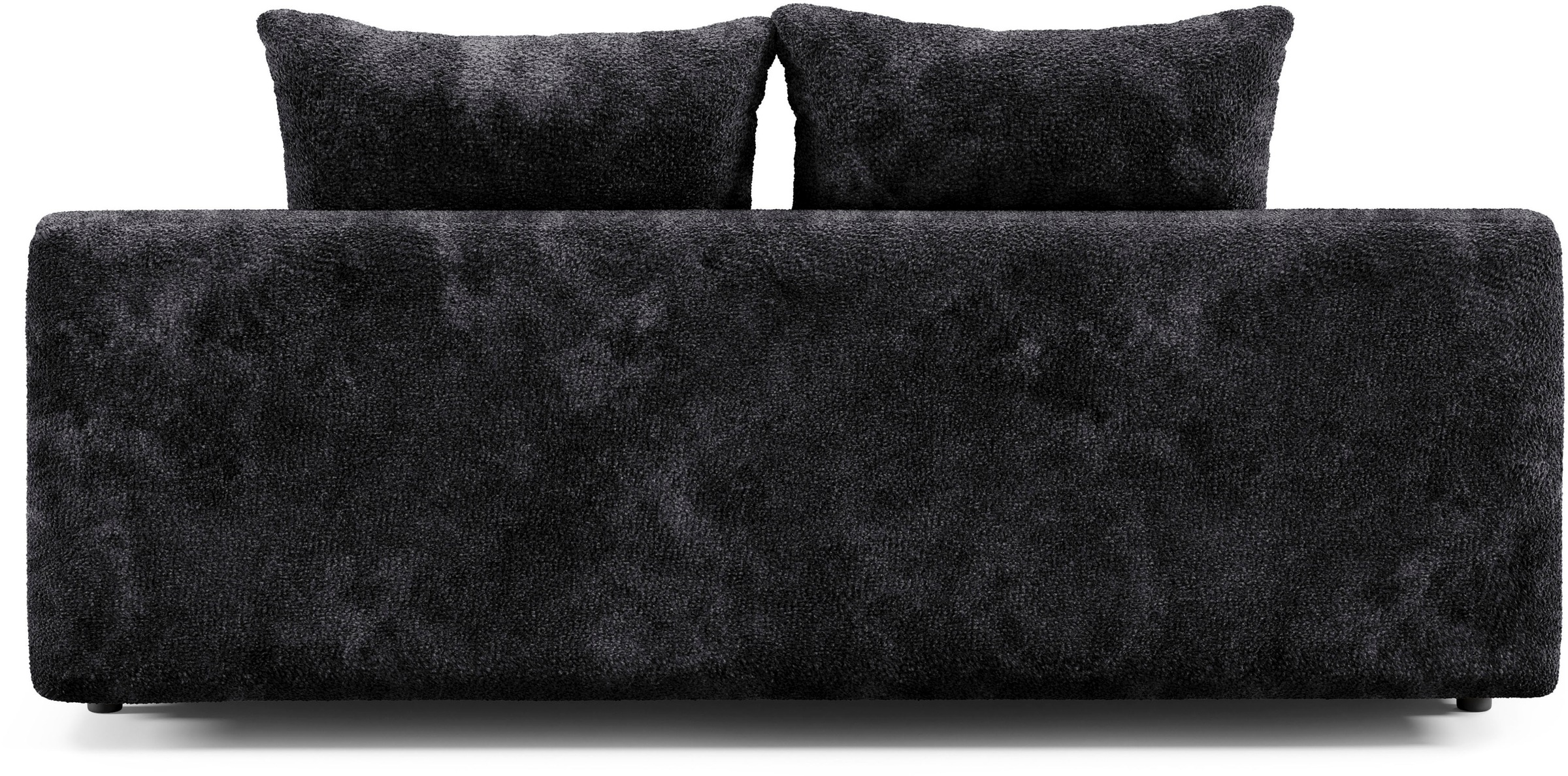 WERK2 Schlafsofa »Biggi, komfortabel & elegant, Schlaffunktion, Bettkasten, Breite 260cm«, inkl. losen Kissen, Bouclé APHRODITE, Anthrazit