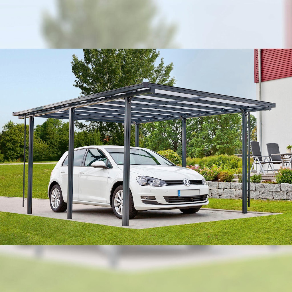 Beckmann Einzelcarport »CPTG«, Aluminium, 270 cm, Anthrazit