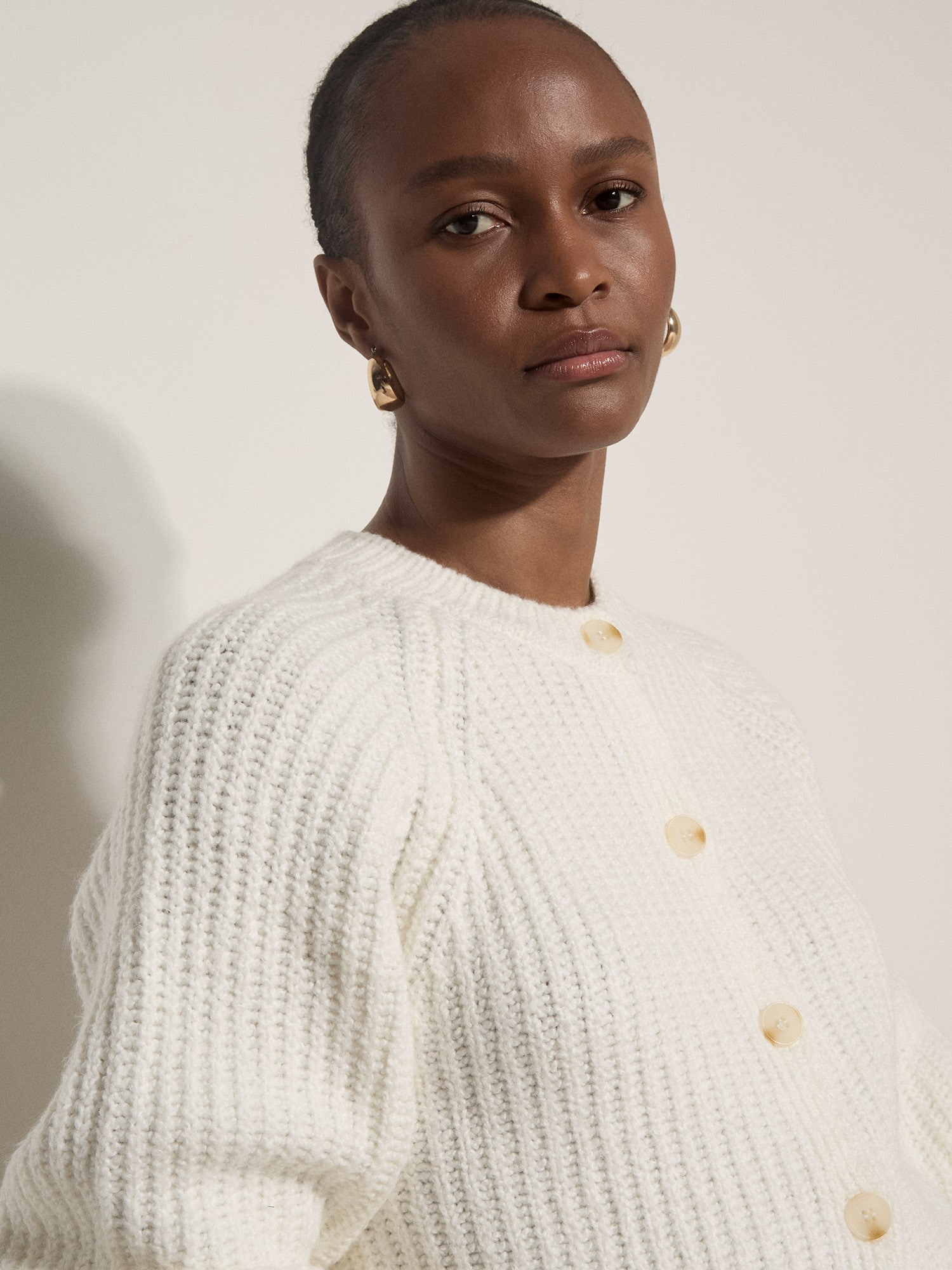 Apricot Cardigan »Ripp-Cardigan« mit Ballonärmeln