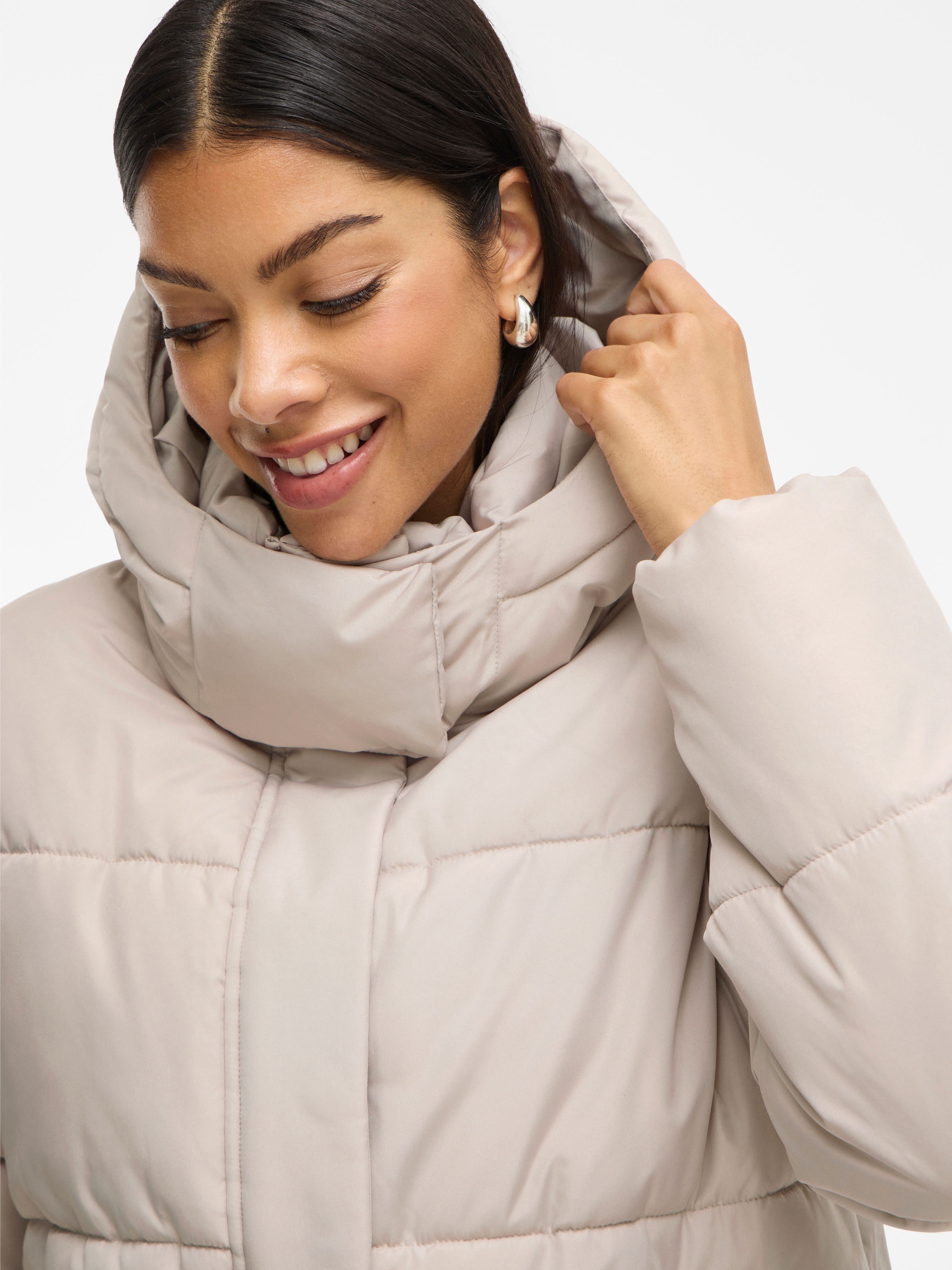 Thumbnail - Vila Steppjacke "VIMILJA PADDED PUFFER - NOOS" mit Kapuze