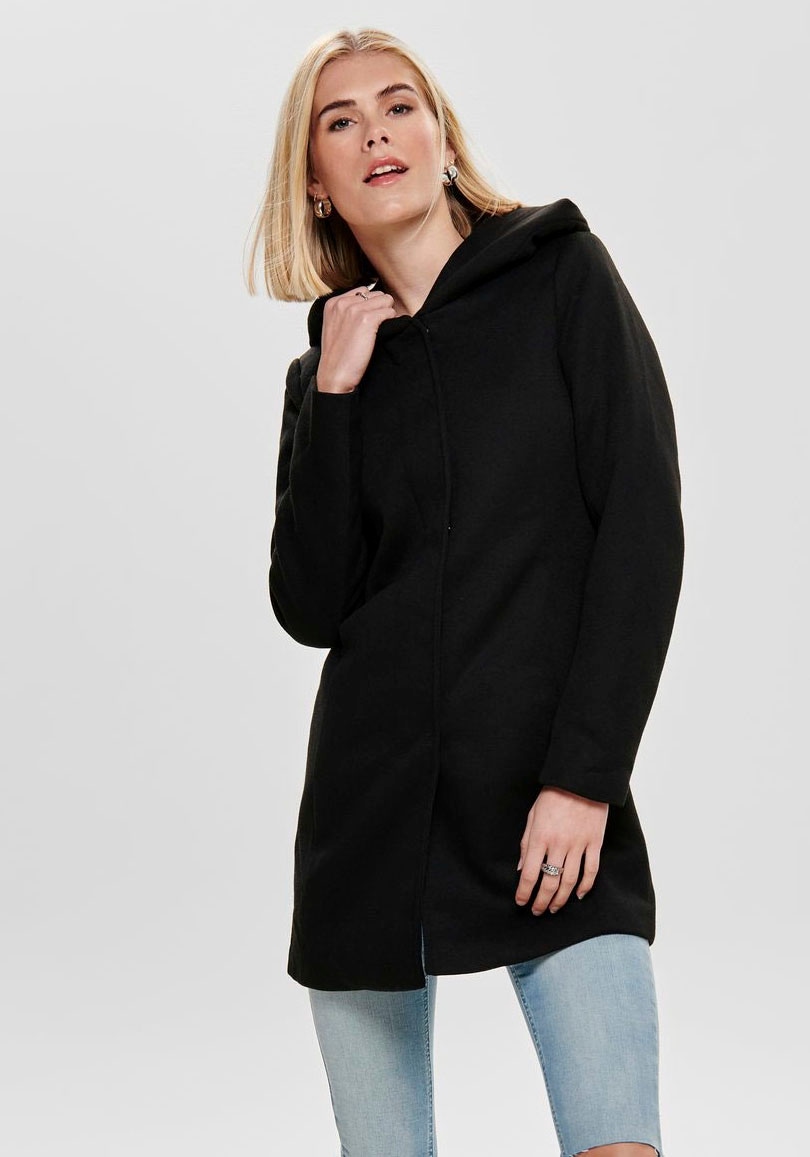 ONLY Kurzmantel "ONLSEDONA LIGHT COAT OTW NOOS", verdeckte Knopfleiste