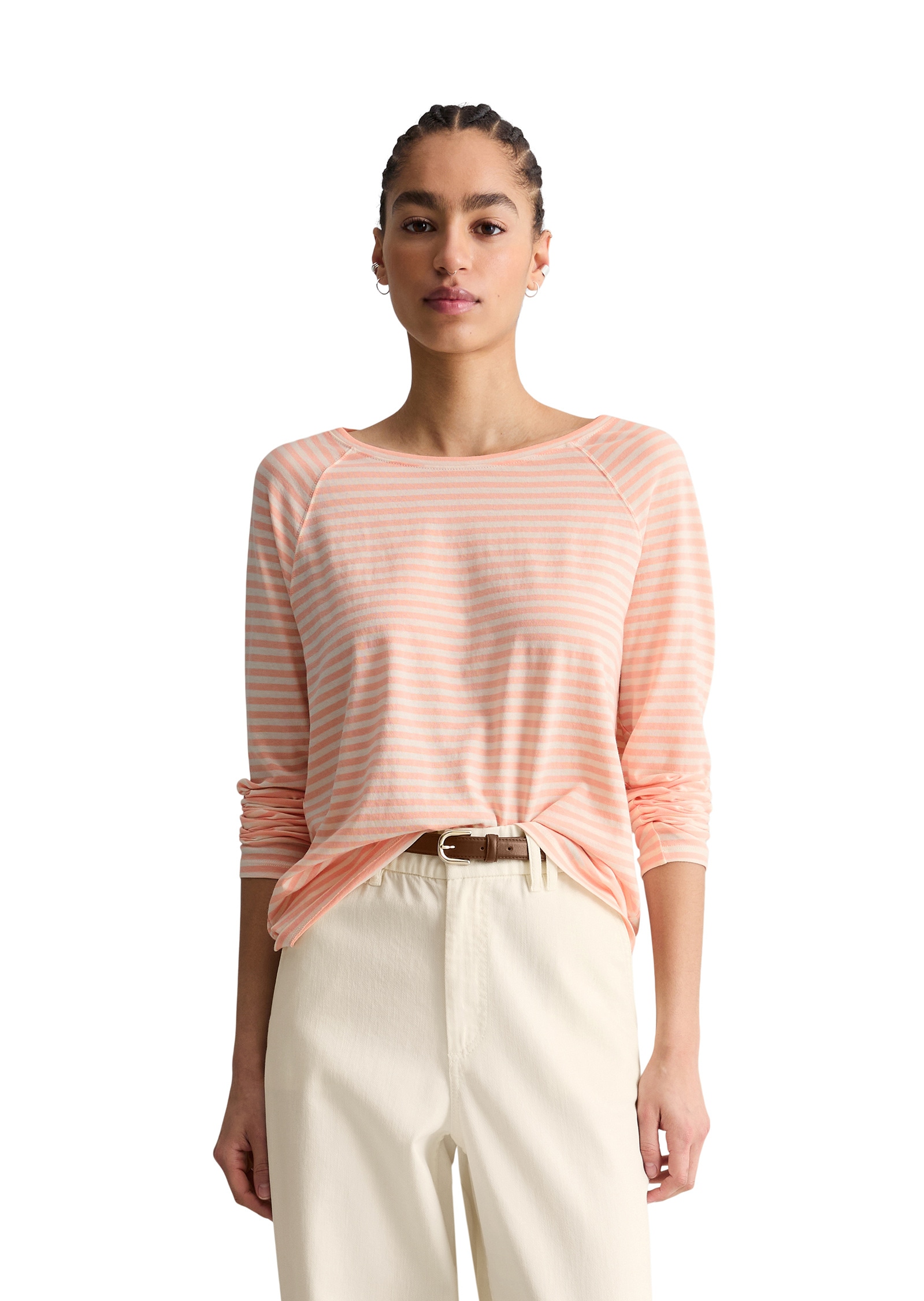 Marc OPolo DENIM Langarmshirt "aus Loose Knit Jersey" günstig online kaufen