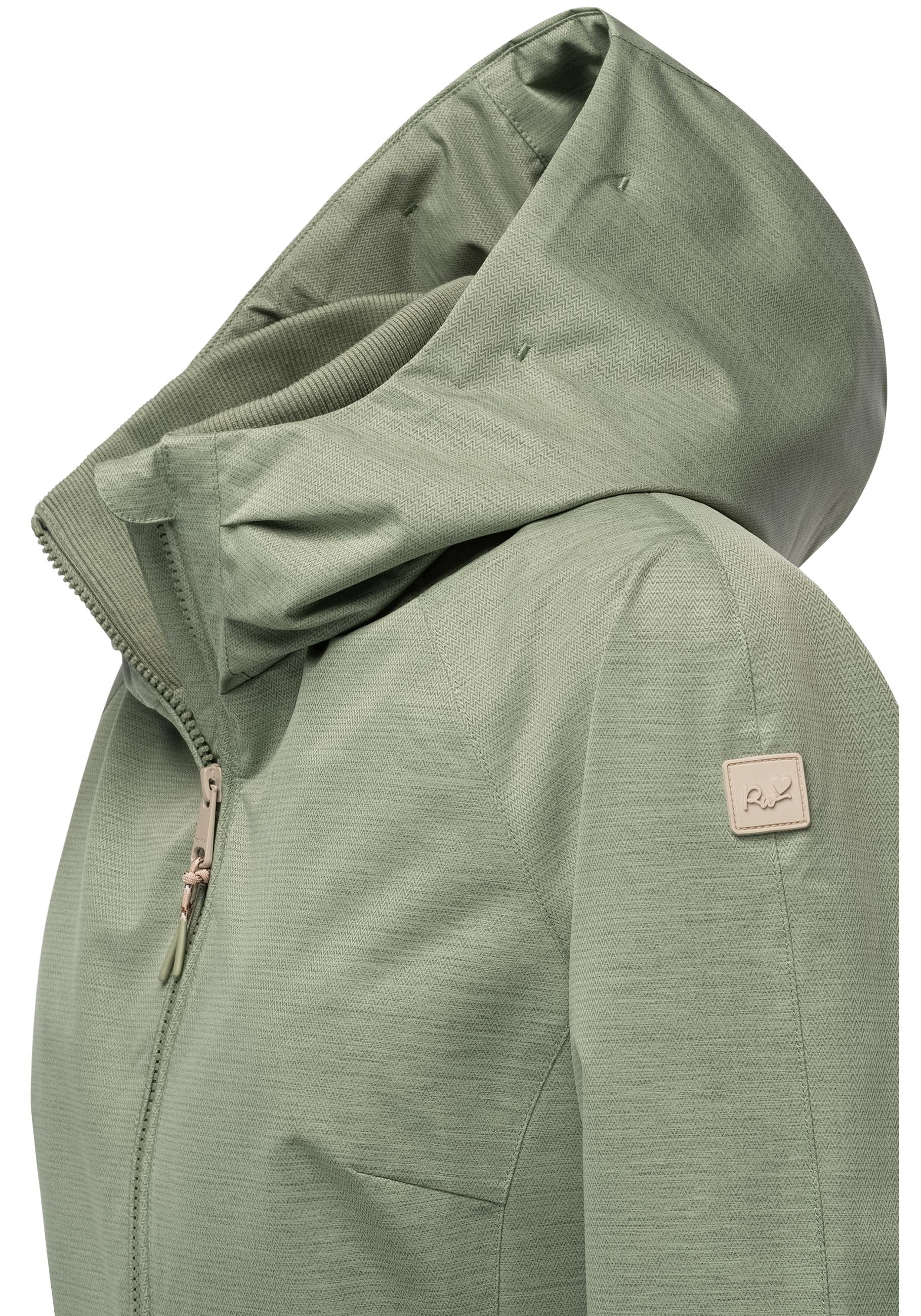 Ragwear Outdoorjacke »Dizzie Tech«, mit Kapuze, Wasserdichte Damen Übergangsjacke mit großer Kapuze
