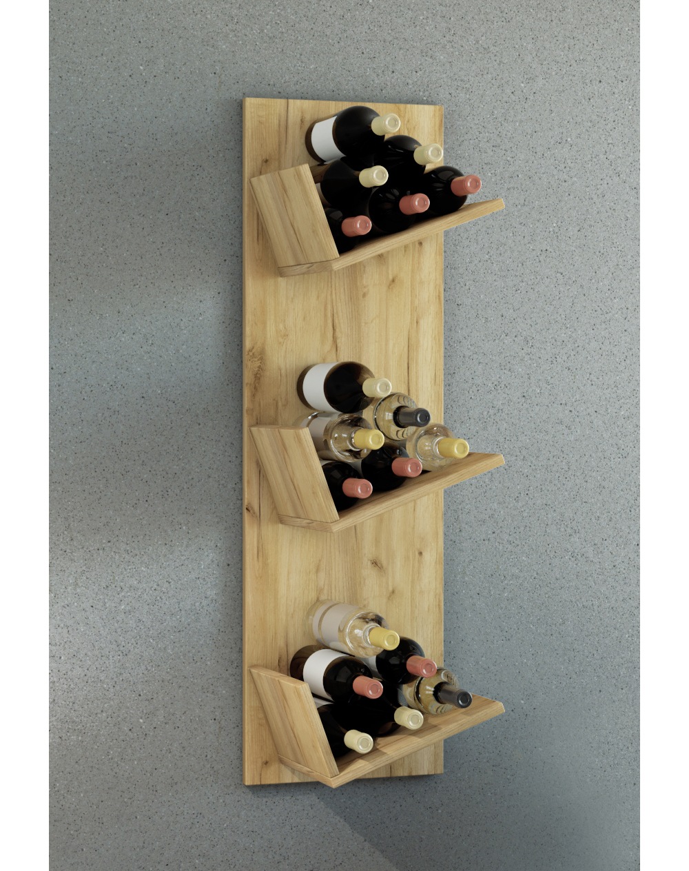 VCM Wandregal »Holz Weinregal Wandregal Flaschen Wein Vinosi«