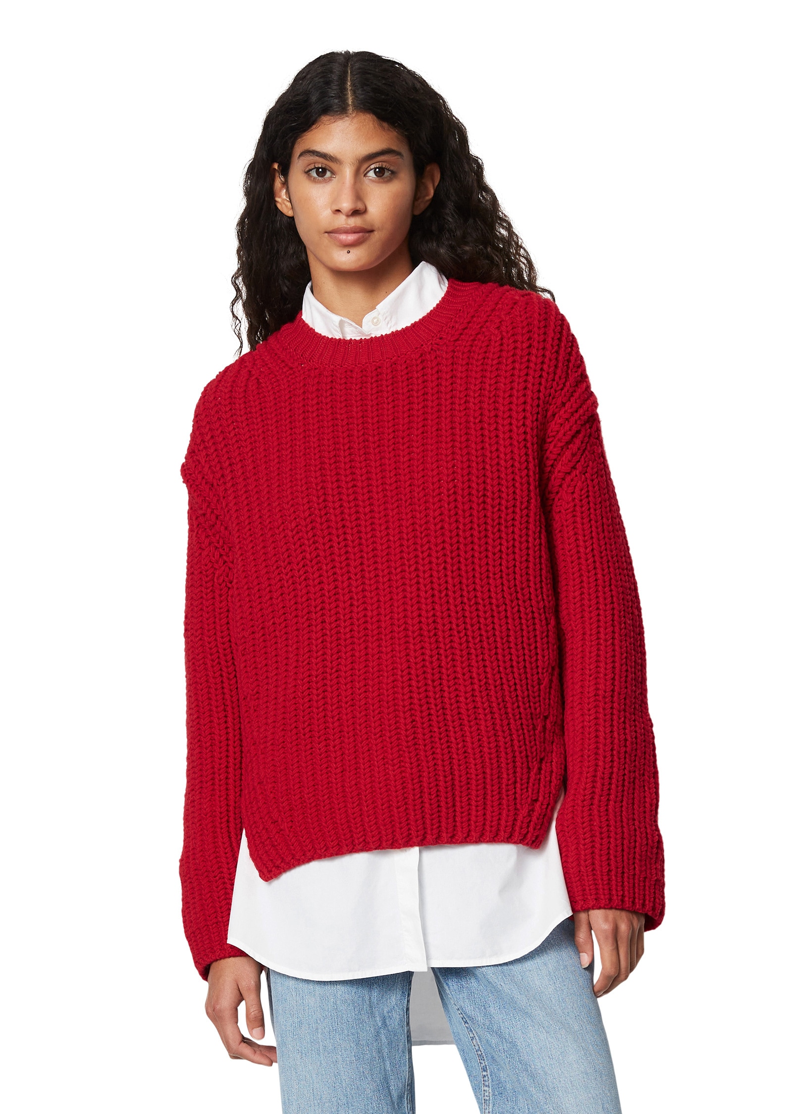 Marc O'Polo Strickpullover »aus softer Schurwolle«