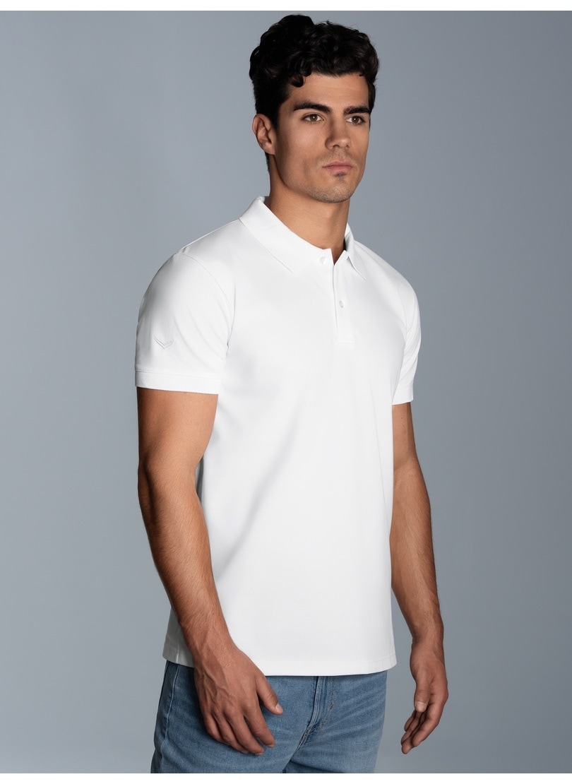 Trigema Poloshirt "TRIGEMA Slim Fit Poloshirt aus DELUXE-Piqué"