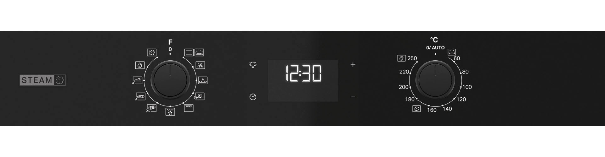 BAUKNECHT Einbaubackofen  »BBA2S85HU1K«, mit 1-fach-Teleskopauszug, Gentle Steam