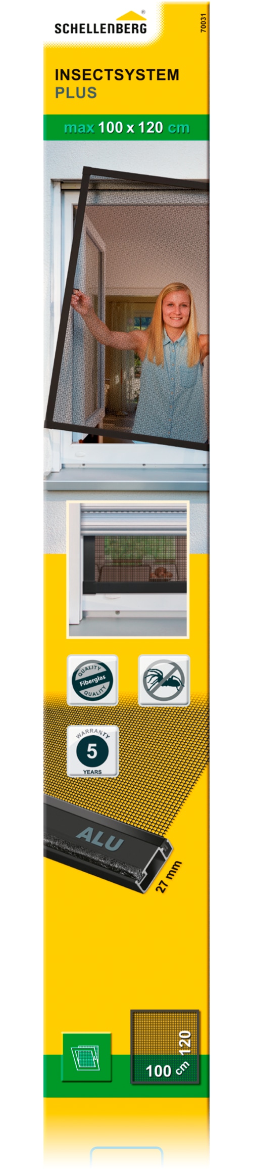 SCHELLENBERG Insektenschutz-Fensterrahmen "Fliegengitter Fenster Plus" Set, günstig online kaufen