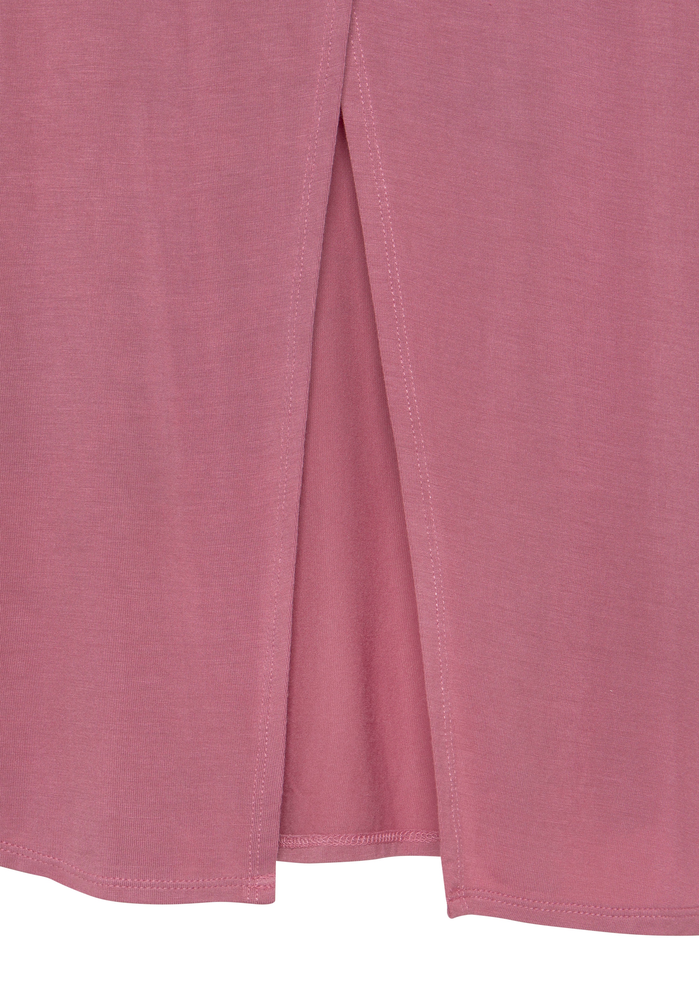 LASCANA 3/4-Arm-Shirt »mit modischem Schlitz am Rücken«, aus weichem Viskose-Stretch