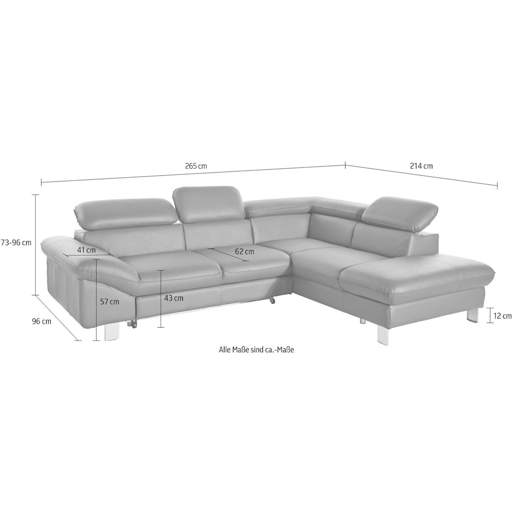 COTTA Ecksofa »Driver L-Form«