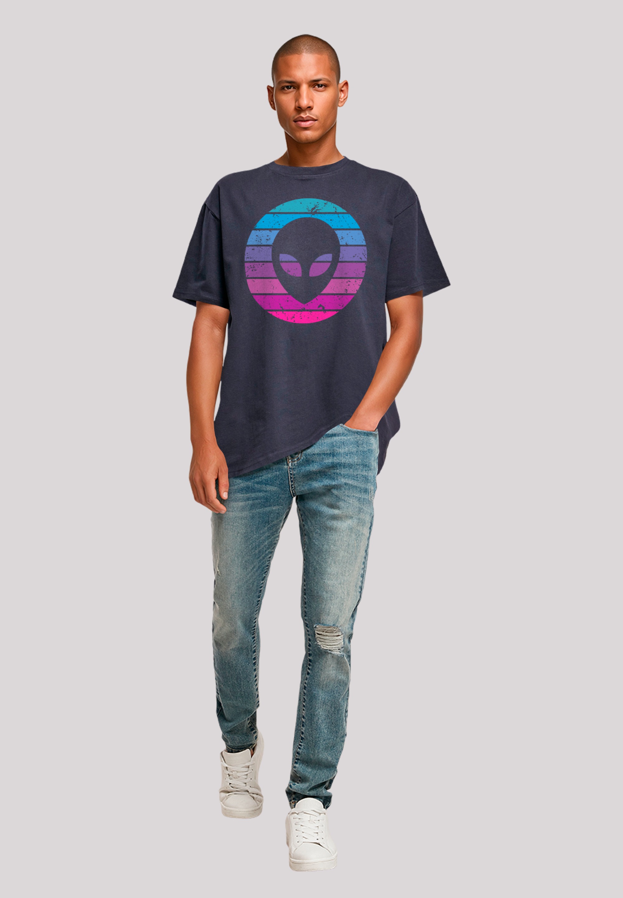 F4NT4STIC T-Shirt »Alien Kopf«, Premium Qualität