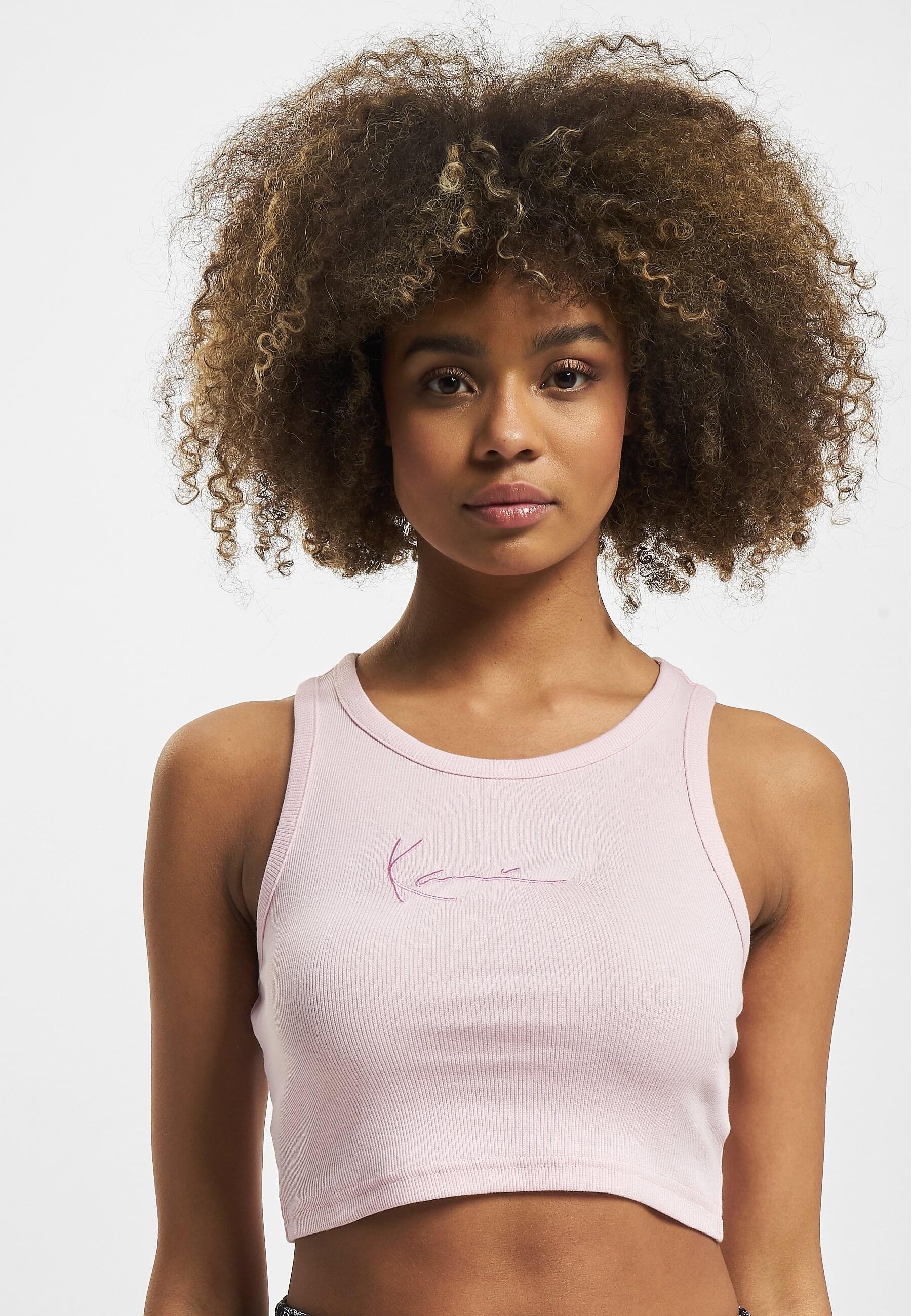 Karl Kani T-Shirt »Karl Kani Damen KW232-032-3 KK Small Signature Racer Rib Top«, (1 tlg.)