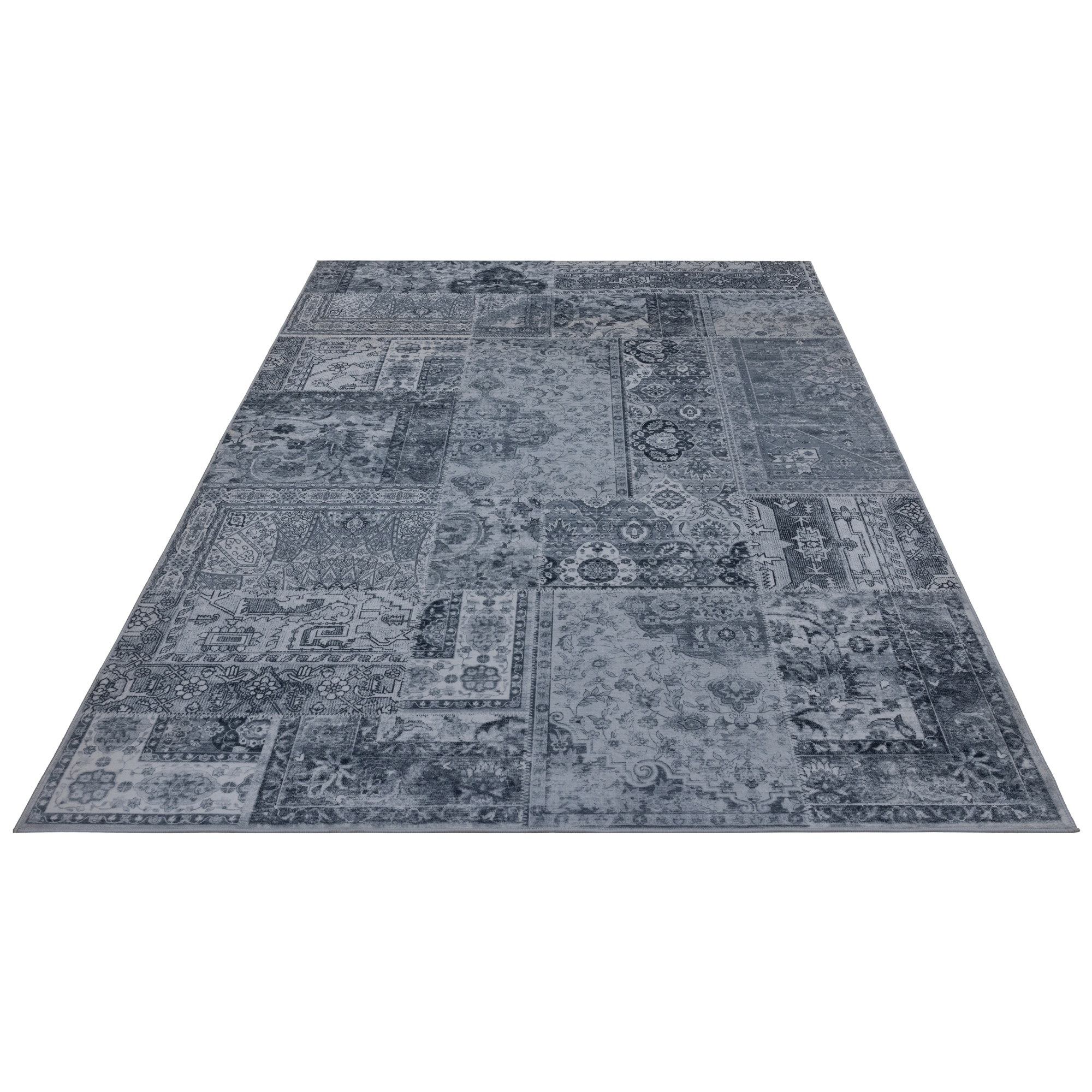 Obsession Teppich »Avantgarde 105«, rechteckig, 8 mm Höhe, modernes Patchwork Design, waschbar, In- und Outdoor, Balkon, Terrasse