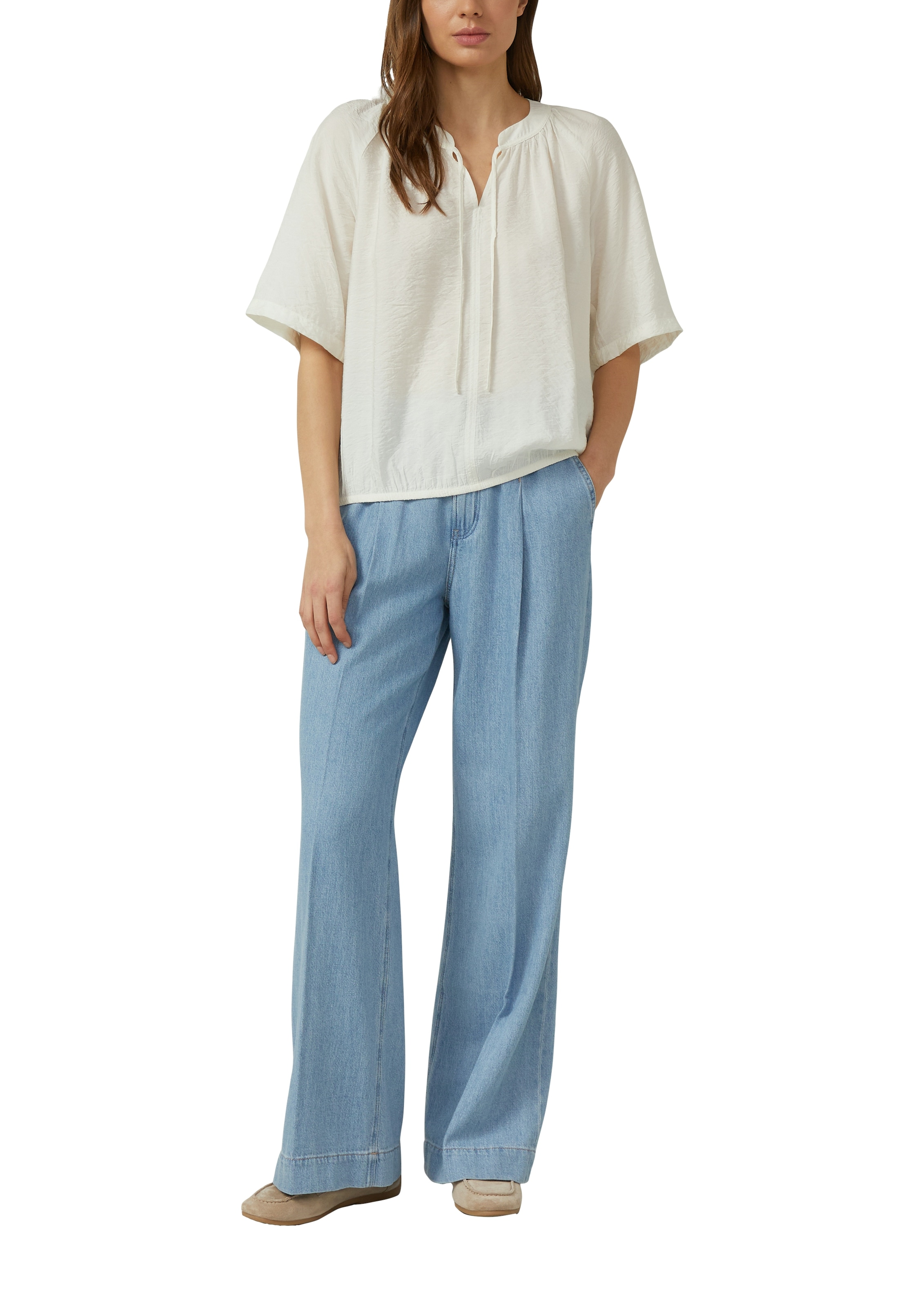 s.Oliver Klassische Bluse mit All-Over Print