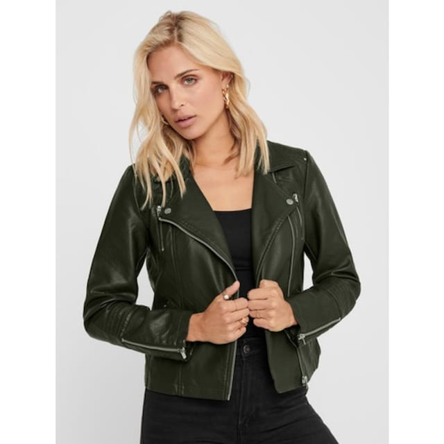 ONLY Lederimitatjacke »ONLGEMMA FAUX LEATHER BIKER OTW NOOS«, im Biker-Style  online kaufen | BAUR