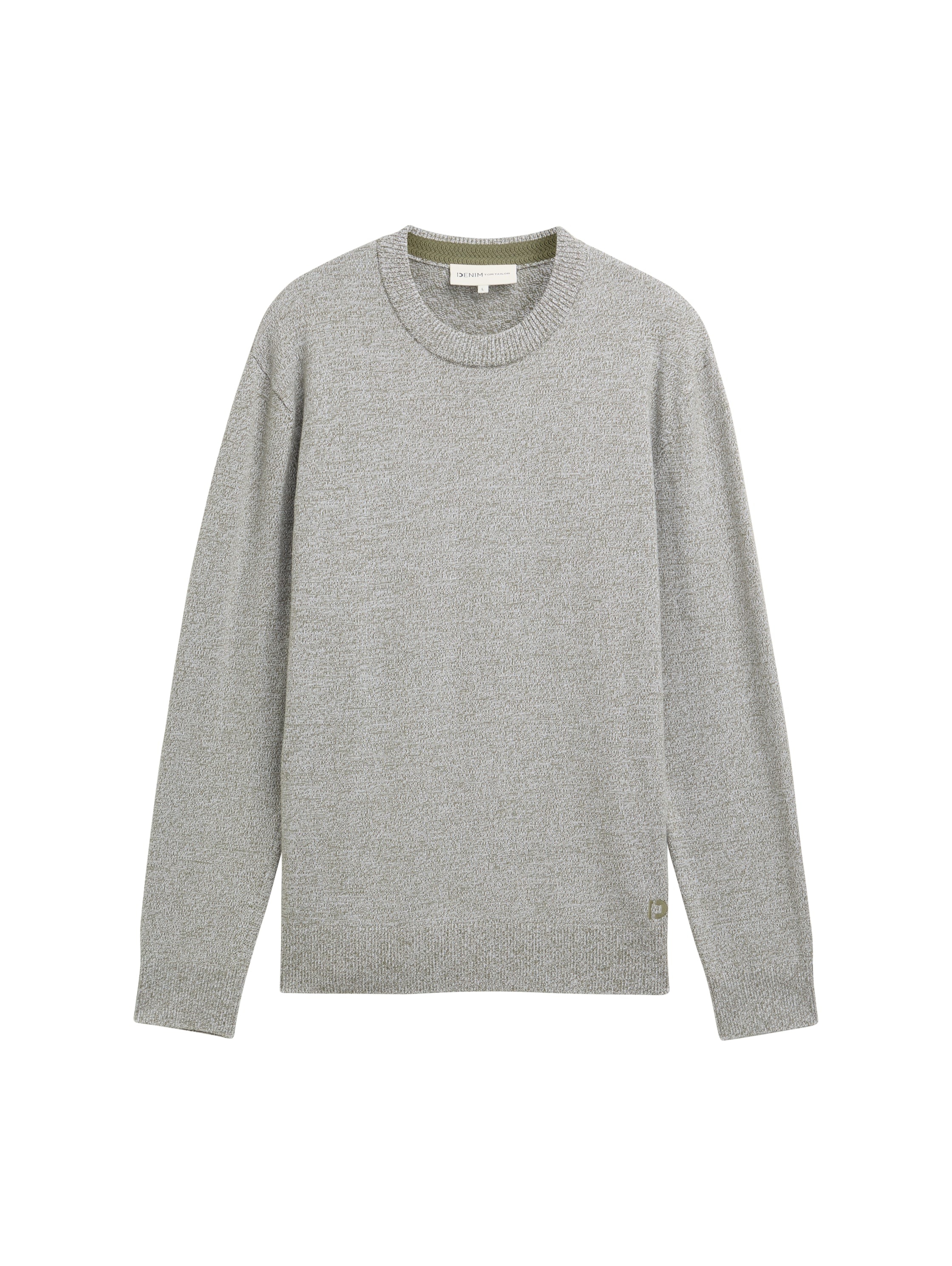 TOM TAILOR Denim Strickpullover, in melierter Optik