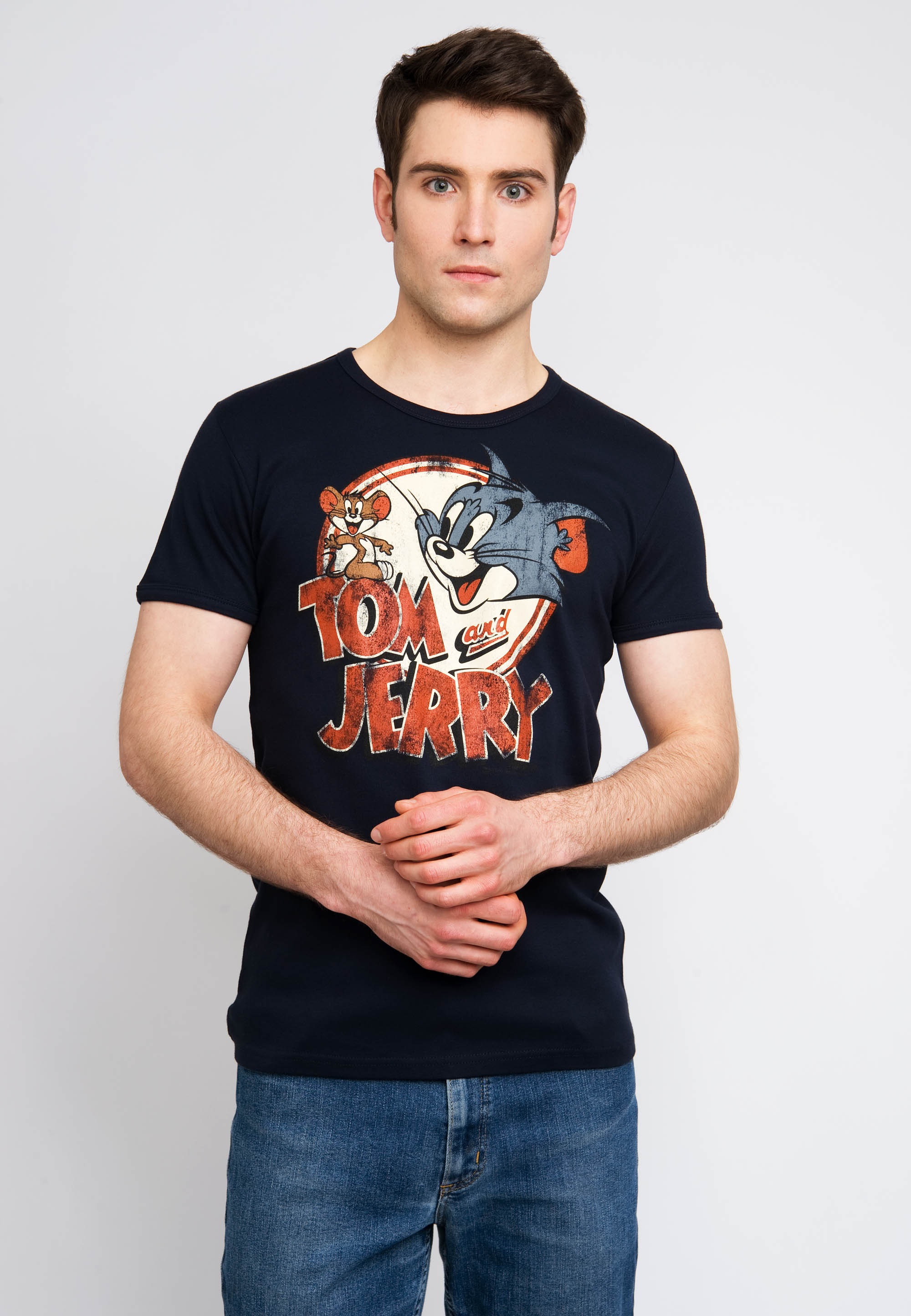 LOGOSHIRT T-Shirt »Tom & Jerry«, mit witzigem Vintage-Print