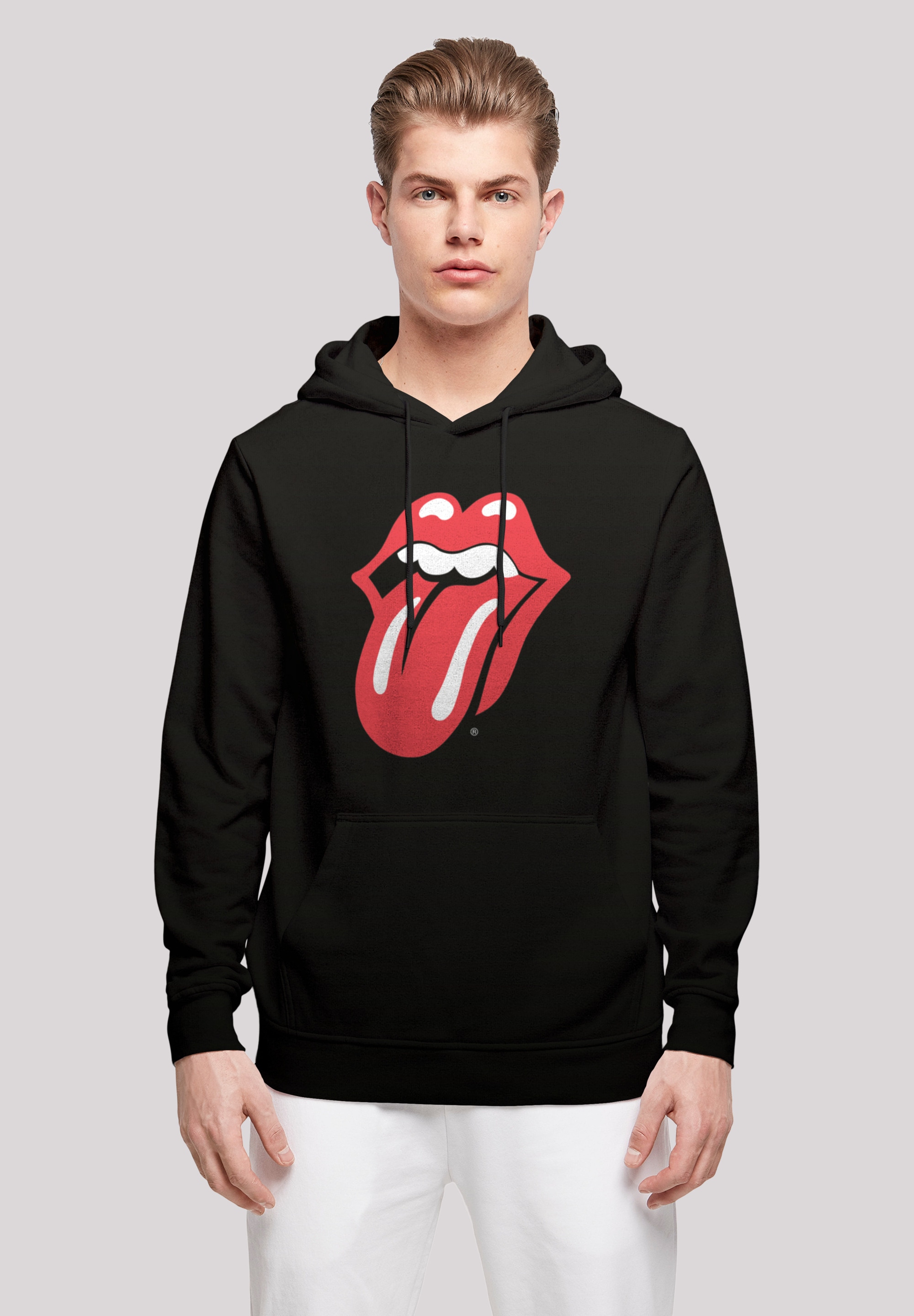 F4NT4STIC Kapuzenpullover »The Rolling ▷ Stones BAUR Zunge kaufen | Print Rot«