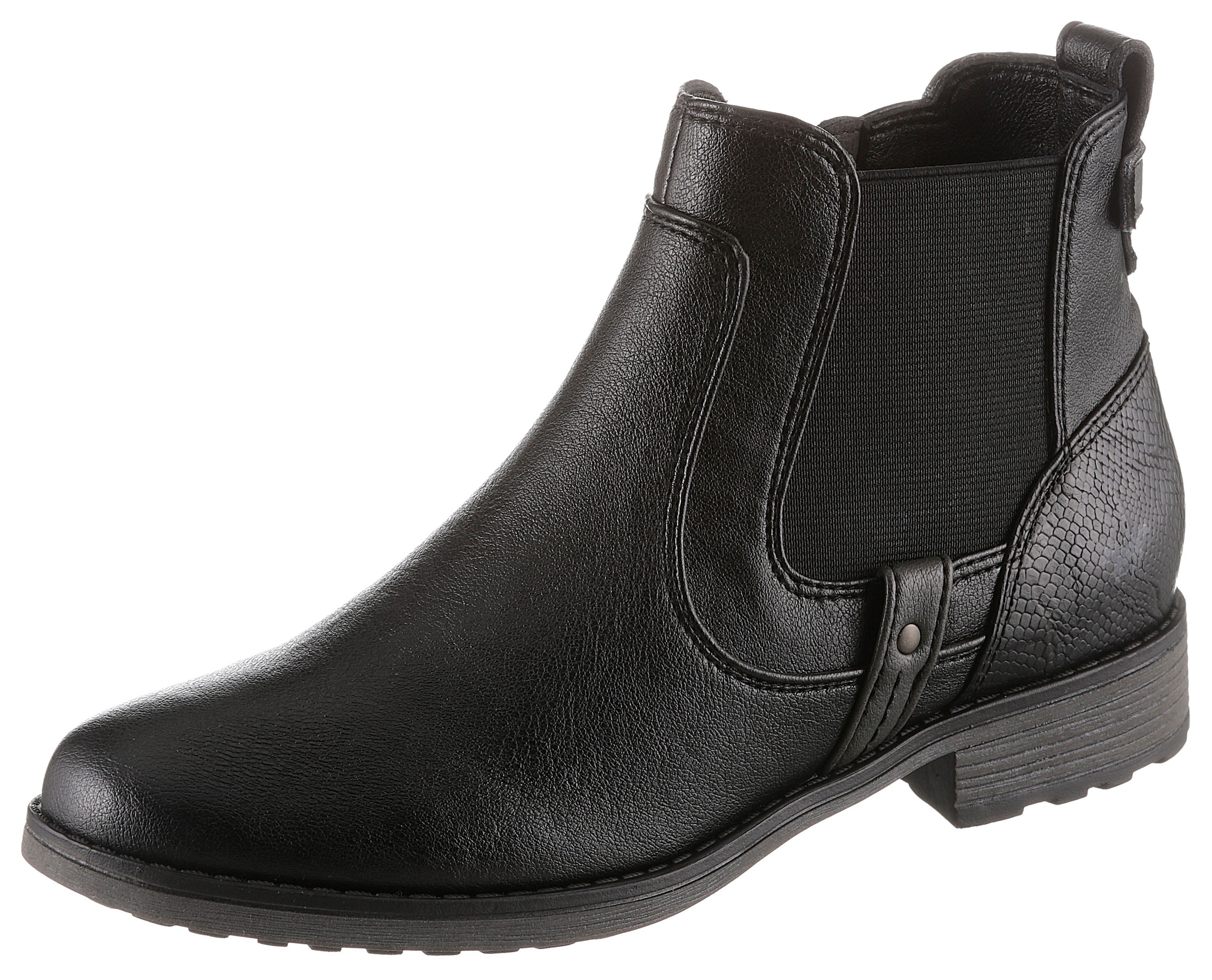 Mustang Shoes Chelseaboots, Schlupfstiefel, Stiefelette, Business Schuh in aktueller Used-Optik