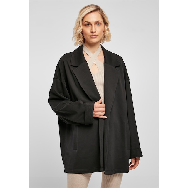 URBAN CLASSICS Strickfleecejacke »Damen Ladies Terry Oversized Blazer«, (1  St.), mit Kapuze für kaufen | BAUR