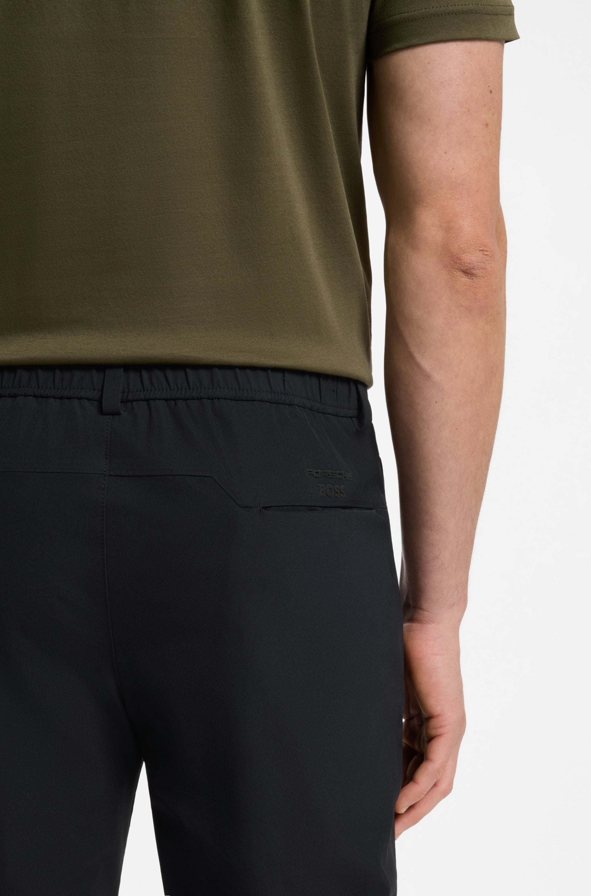 BOSS GREEN Stretch-Hose »Porsche Spirit 70 Capsule Collection«  Premium Herrenmode, wasserabweisende Materialtechnologie