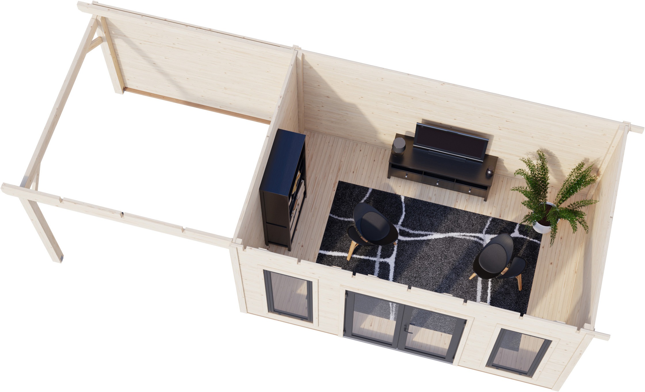 Palmako Gartenhaus »Aurelia 12,7+7,9 m²«