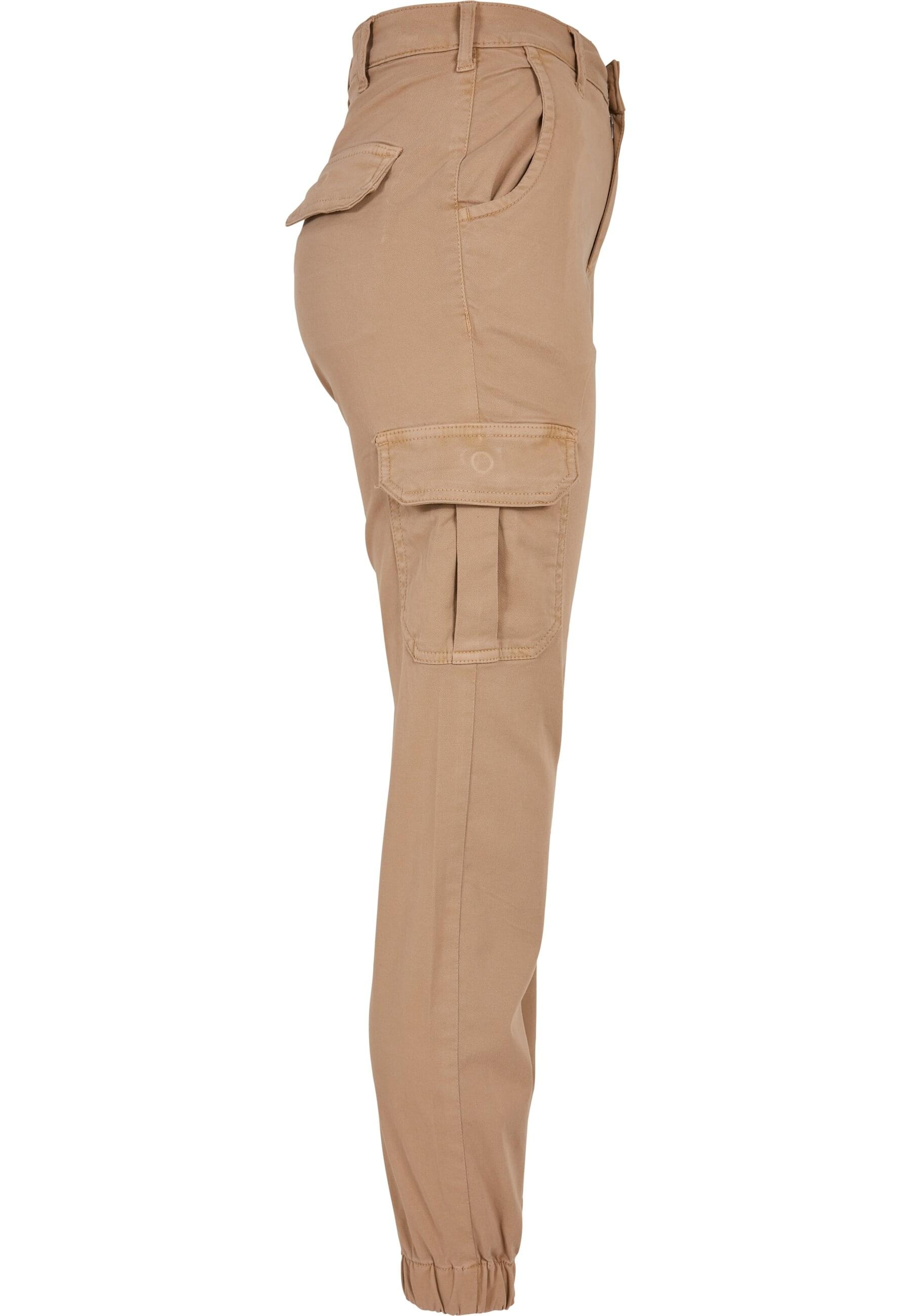 URBAN CLASSICS Cargohose »Urban Classics Damen Ladies High Waist Cargo Pants«, (1 tlg.)