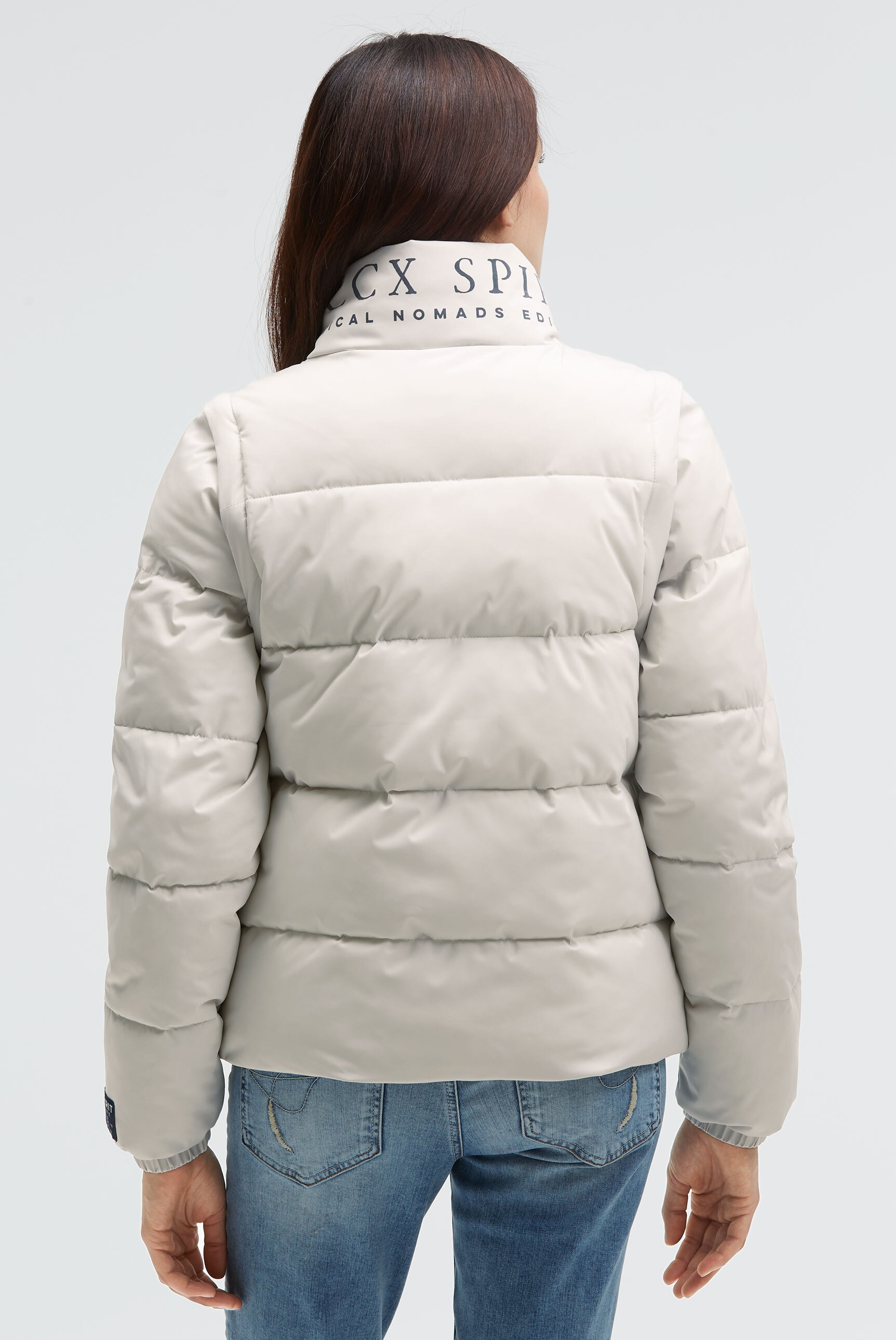 SOCCX Winterjacke ohne Kapuze mit abnehmbaren Ärmeln