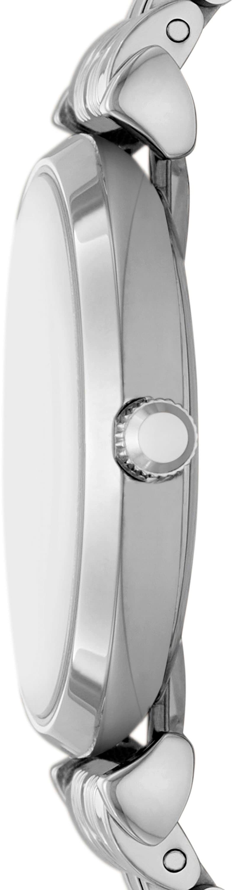 Emporio Armani Quarzuhr, Armbanduhr, Damenuhr, analog, Edelstahlarmband