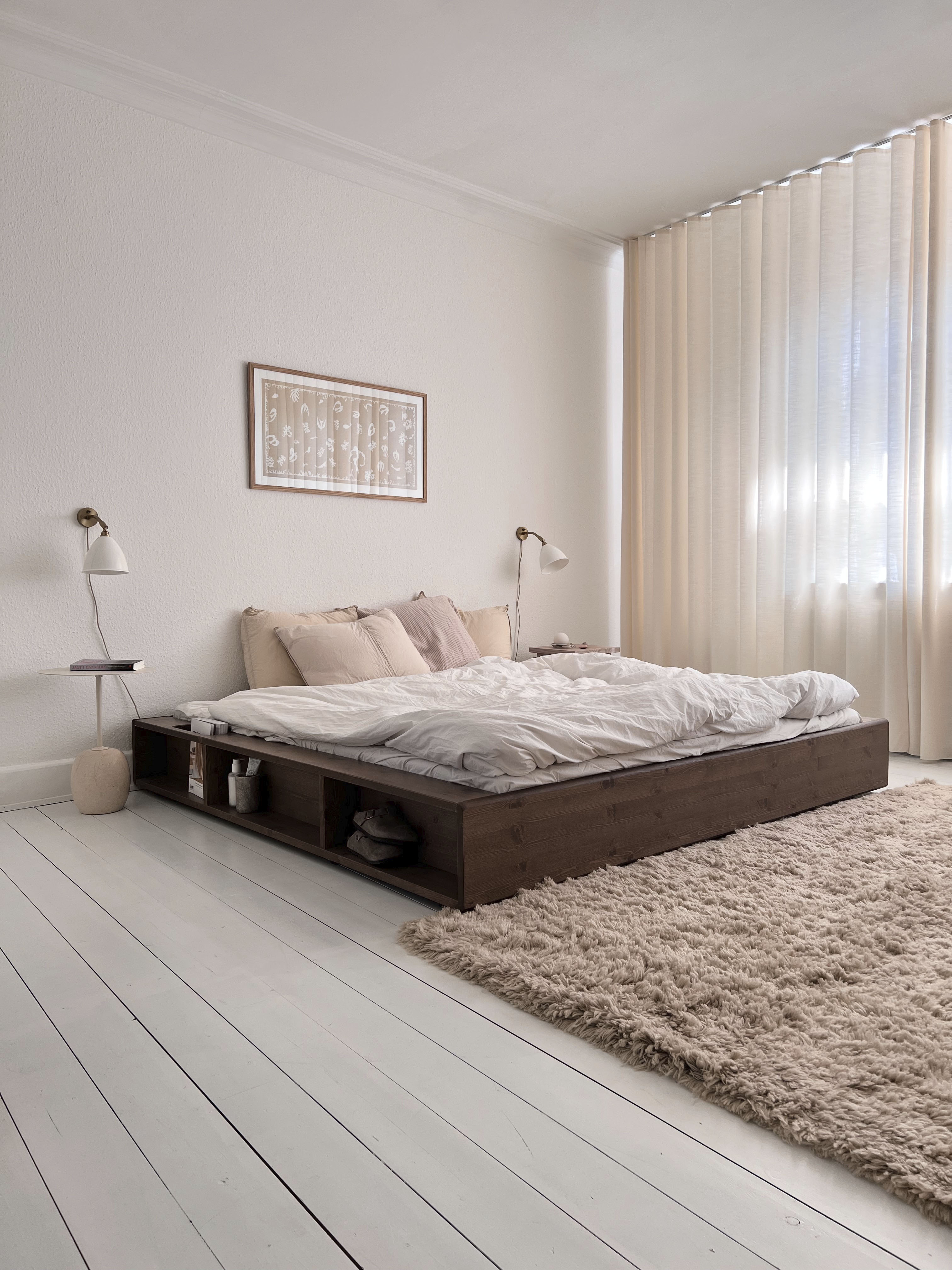 Karup Design "Ziggy Bed, Stauraumbett, FSC-zertifiziertes Massivholz made in Europe" Erhältlich für Matratzen Breite 90, 120, 140, 160 oder 180 cm, mit 3 Ablagen, inklusive Lattenrost, ohne Matratze, mehrere Farben