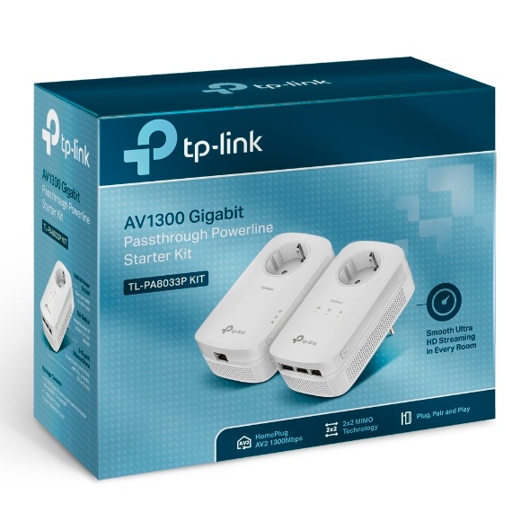 TP-Link WLAN-Repeater »TL-PA8033P KIT AV1300 Powerline 2er KIT (3x LAN)«