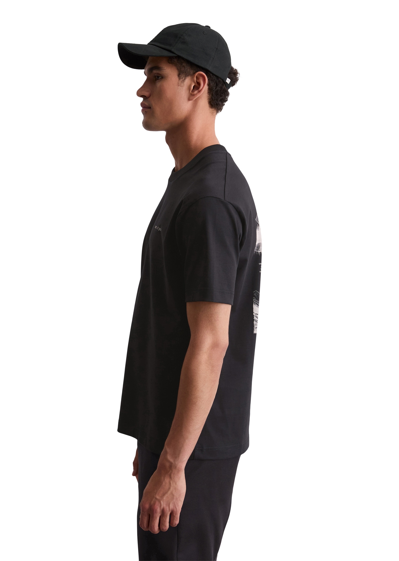 Marc O'Polo T-Shirt »mit Natur-Rückenprint«