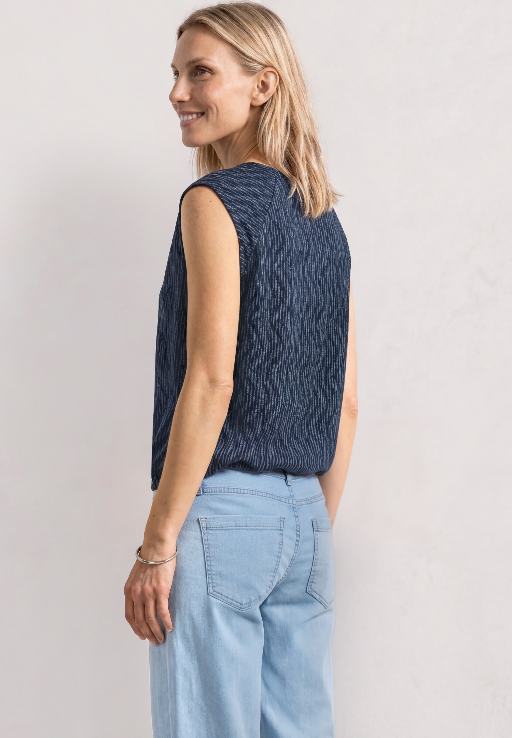 STREET ONE Shirttop mit Elastiksaum