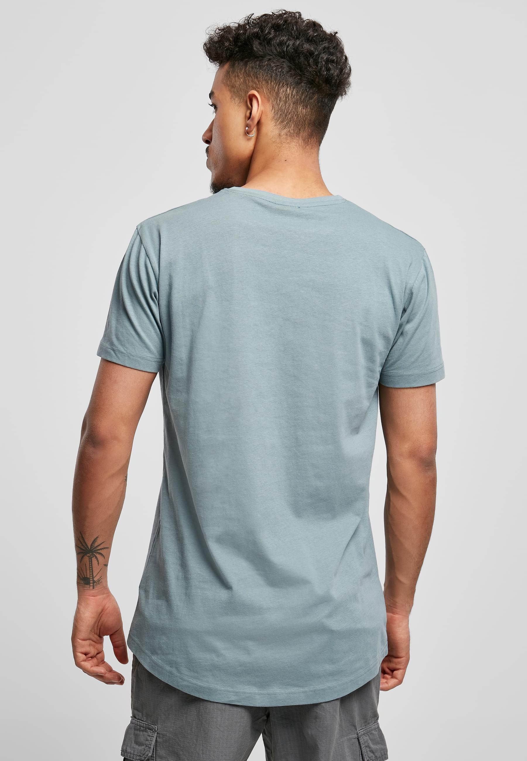 URBAN CLASSICS Kurzarmshirt »Urban Classics Herren Shaped Long Tee«, (1 tlg.)